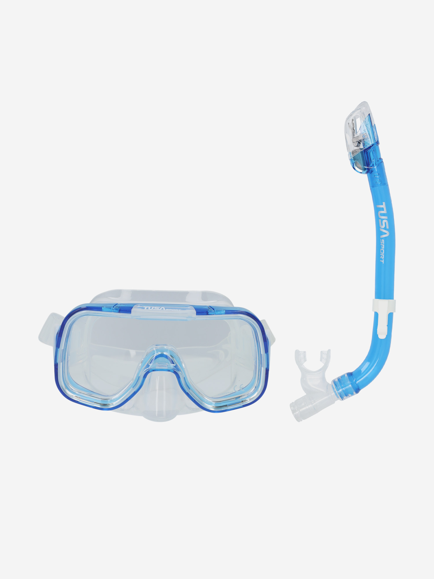 

Комплект детский Tusa Mini Kleio Dry: маска, трубка, Голубой