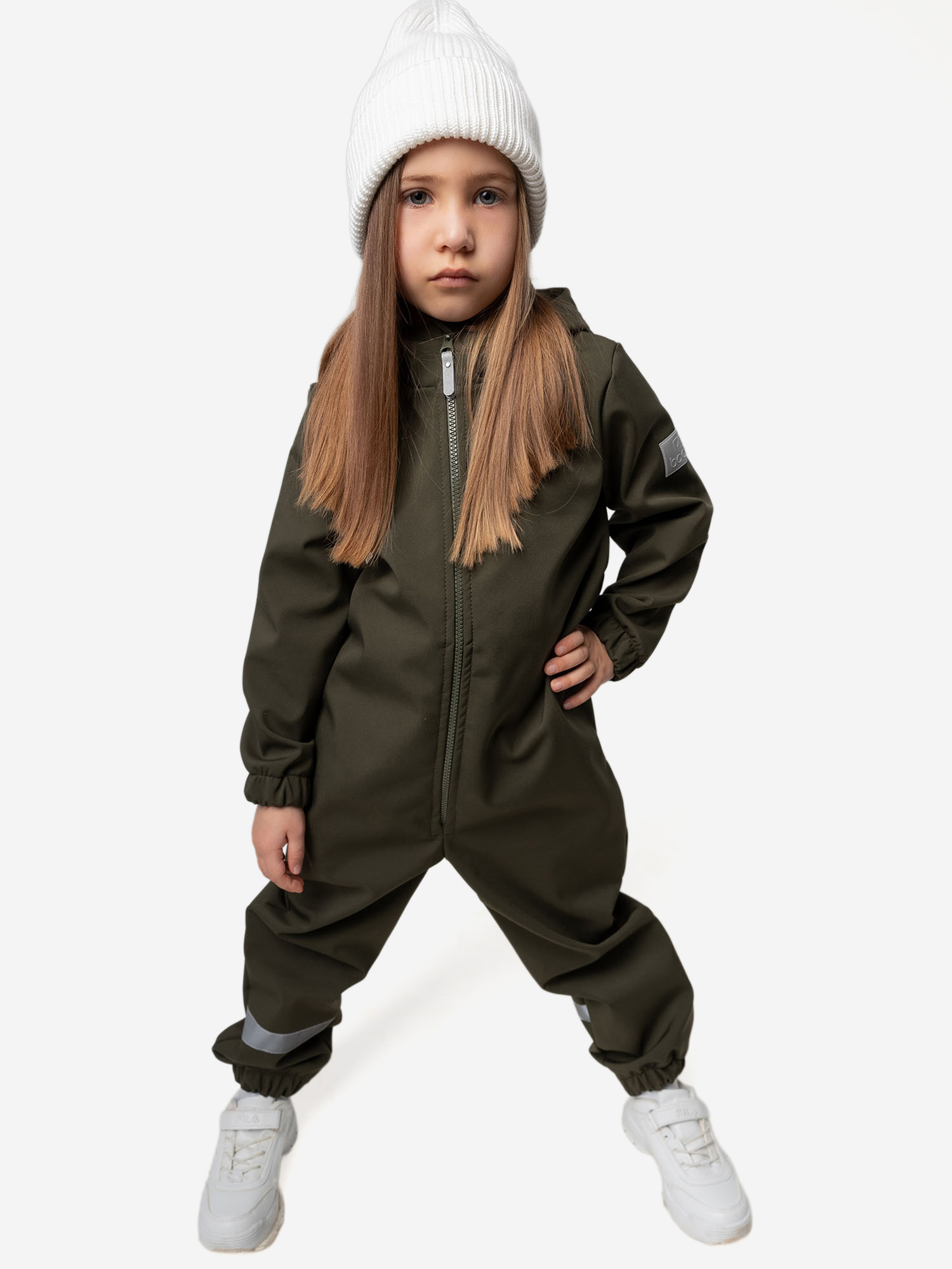 Изображение товара Комбинезон для мальчиков софтшелл bodo хаки демисезонный