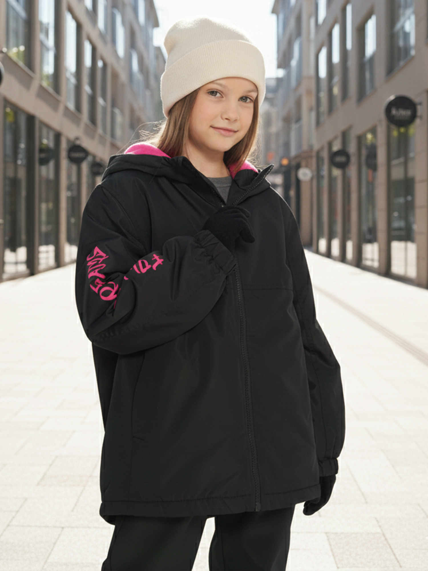 Изображение товара Куртка утепленная для девочек GSD зимняя JGAS25121-20PGG17-BLK