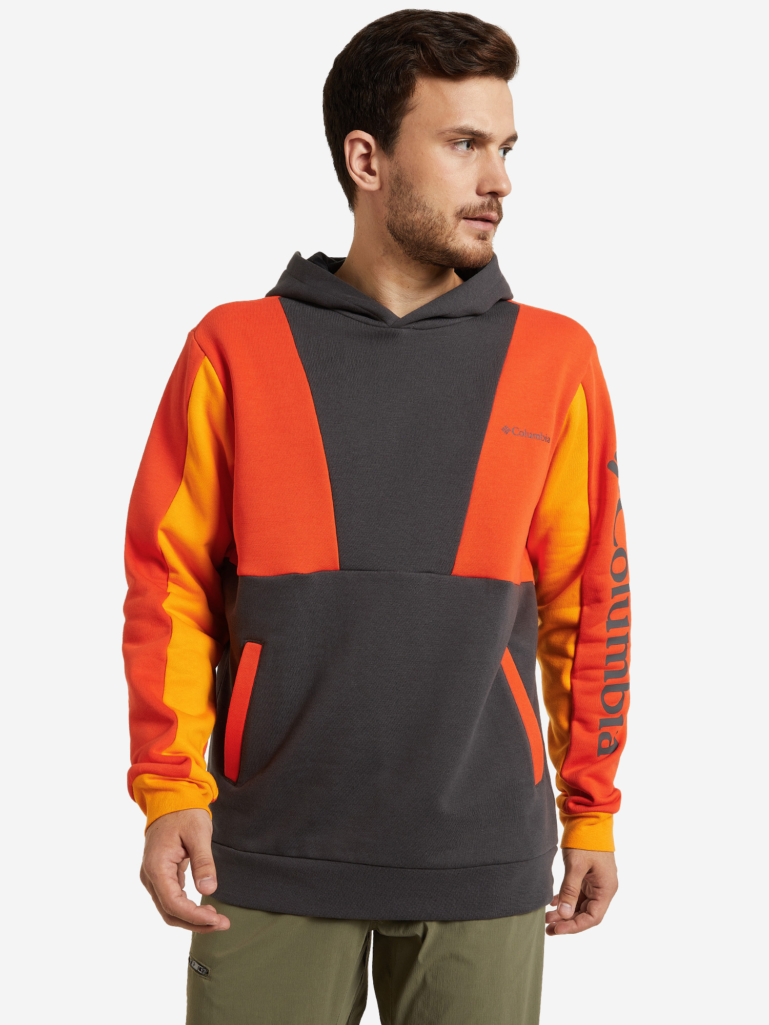 

Худи мужская Columbia Lodge Colorblock Hoodie, Оранжевый