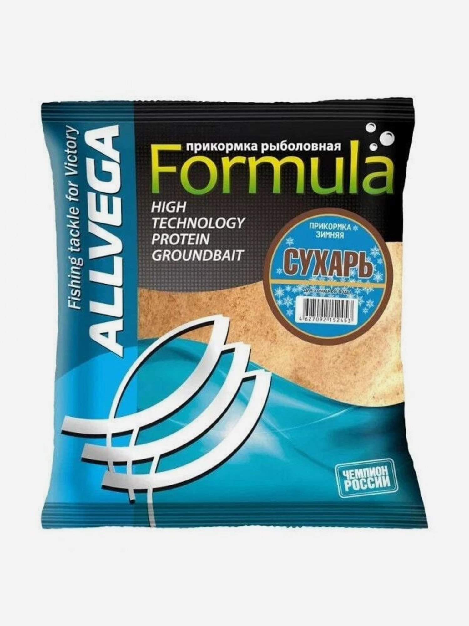

Сухарь рыболовный ALLVEGA "Formula Winter" 0,5кг (СУХАРЬ) 5 пакетов по 0,5 кг, Бежевый