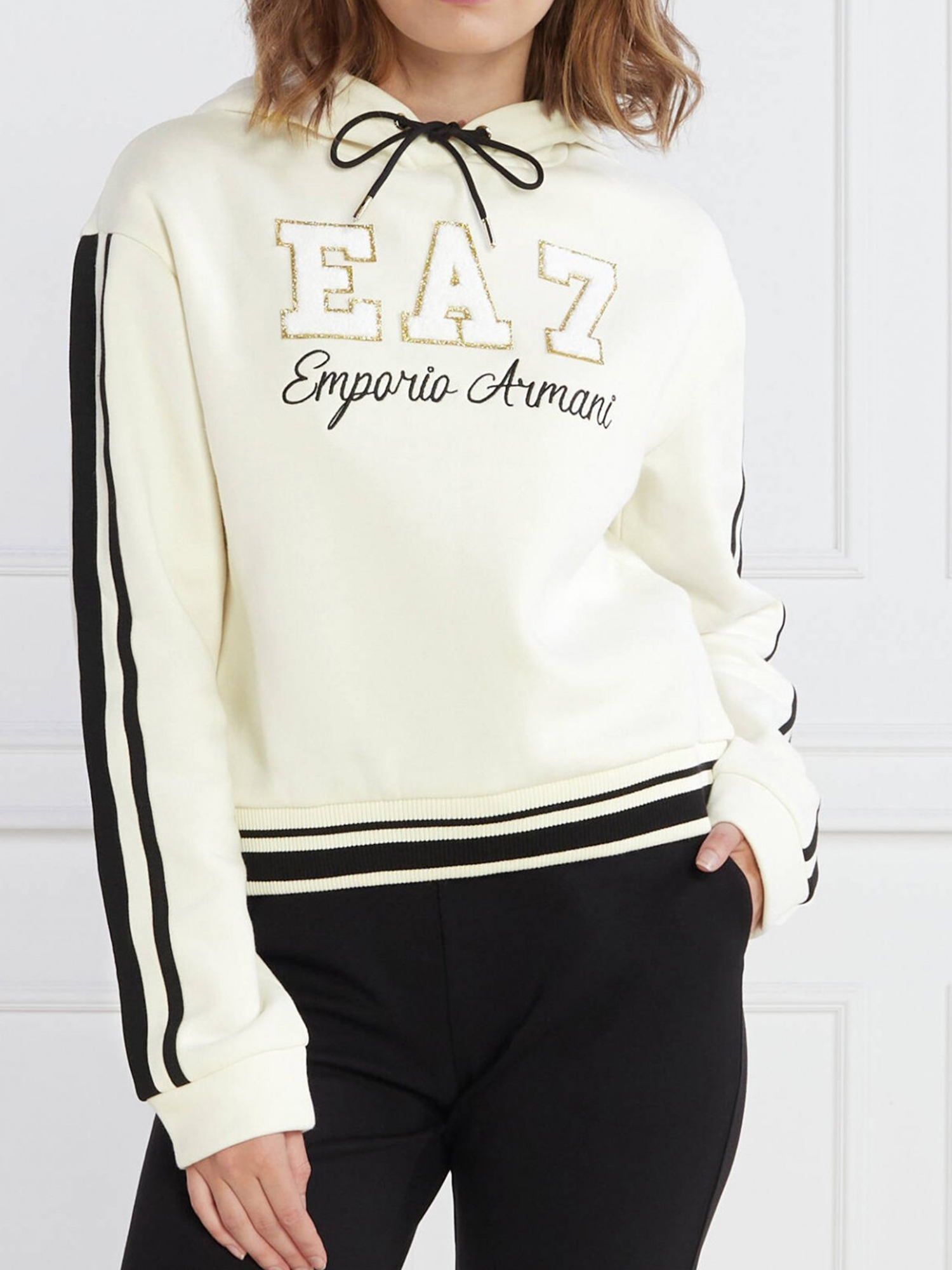 Толстовка женская EA7 Sweatshirt, Белый 6RTM34TJPZZLBHFE26-22425, размер 42 - фото 3