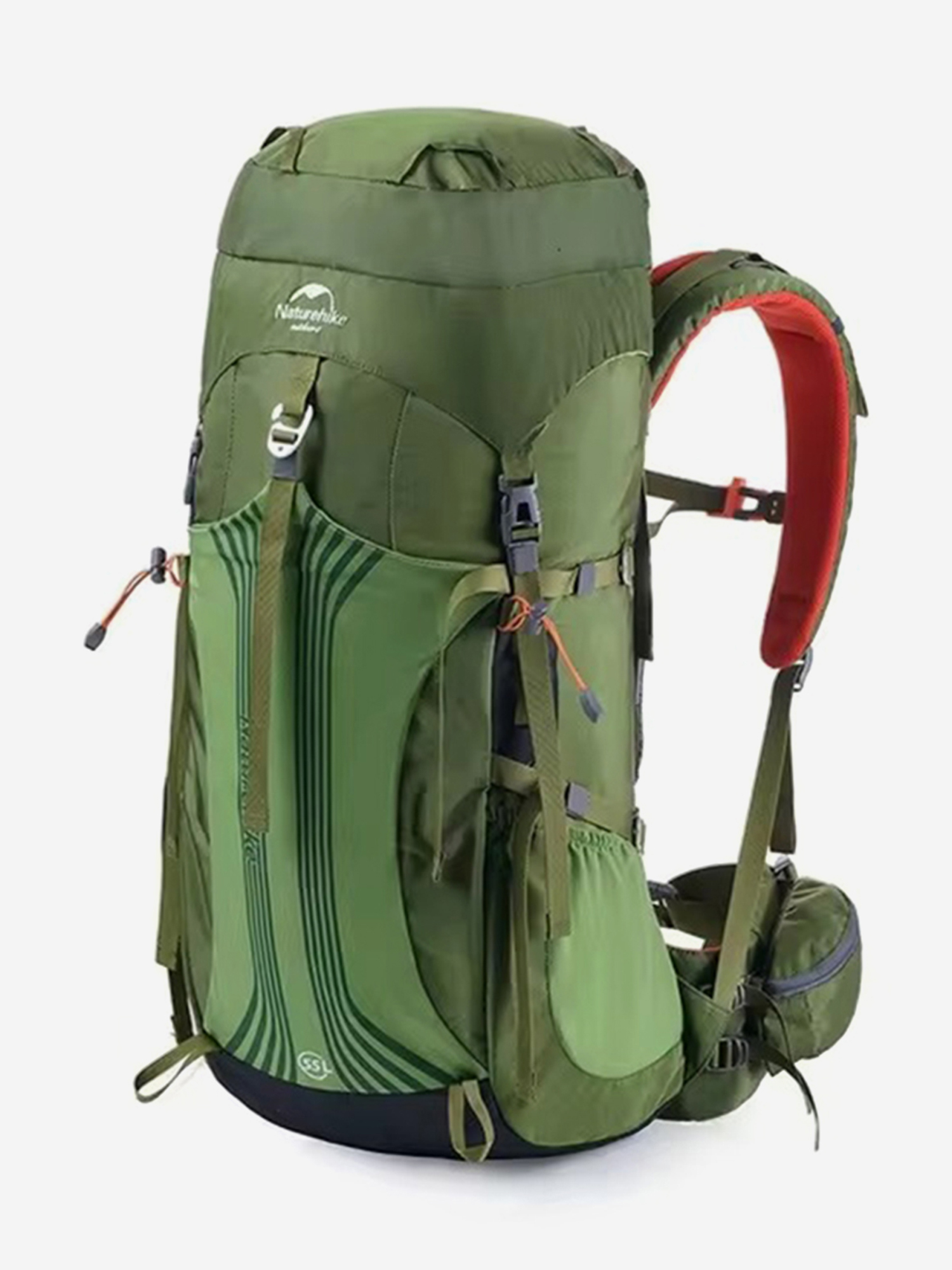 

Рюкзак Naturehike Hiking 55L, туристический, зеленый, Зеленый