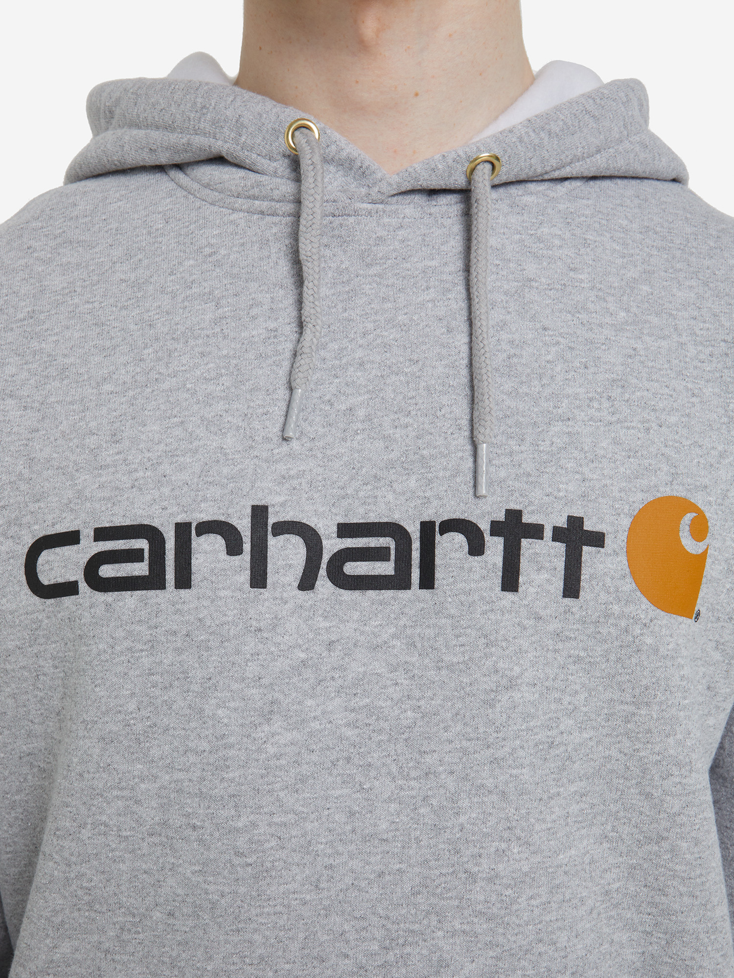 Худи мужская Carhartt, Серый 100074C2H-034, размер RUS 48-50 - фото 5