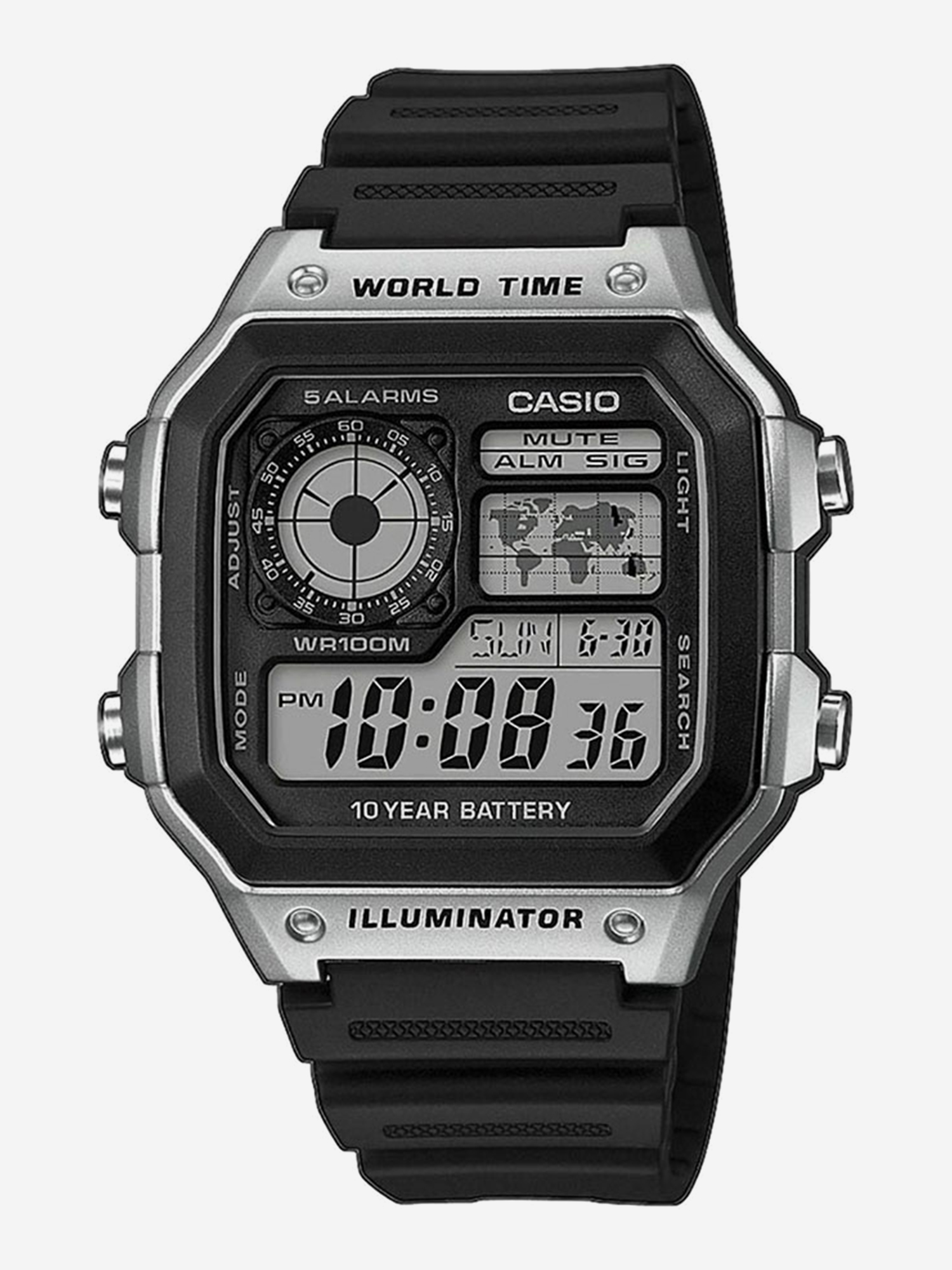Изображение товара Спортивные часы CASIO AE-1200WH-1C, Черный