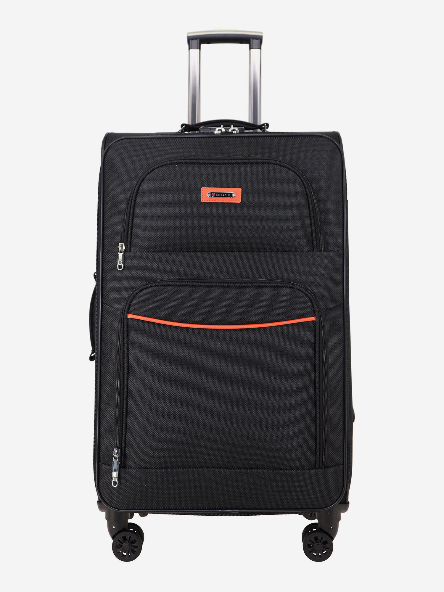 Изображение товара Чемодан Рион+ Черный 46x32x76 см 100 л водостойкий прочный Россия