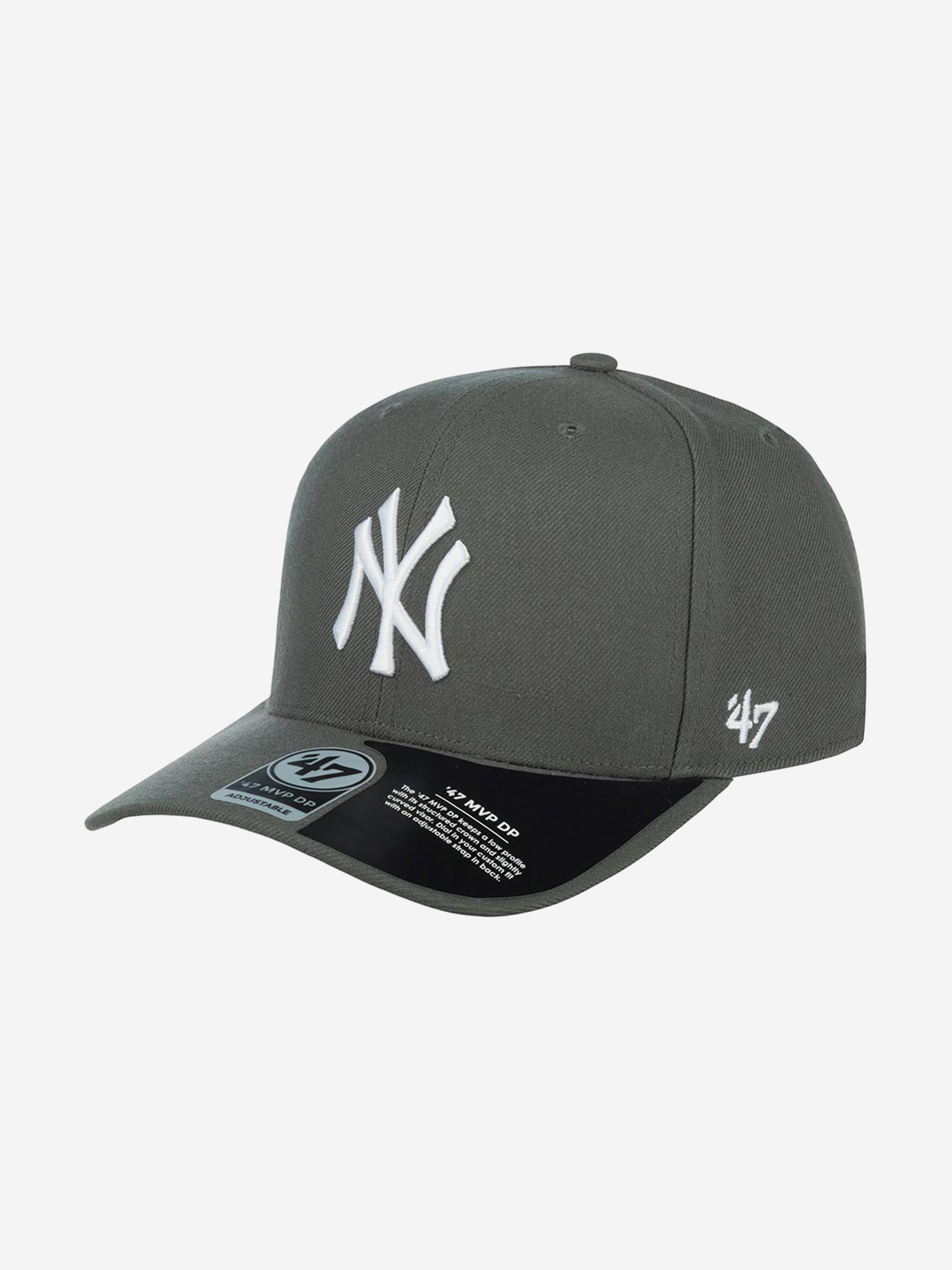 

Бейсболка 47 BRAND B-CLZOE17WBP New York Yankees MLB (серый), Серый