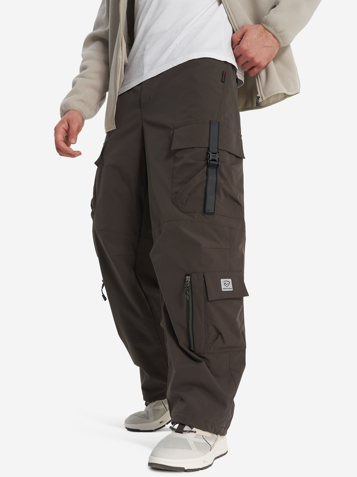 Брюки утепленные мужские Northland, коричневый, арт. 138337n16-t4