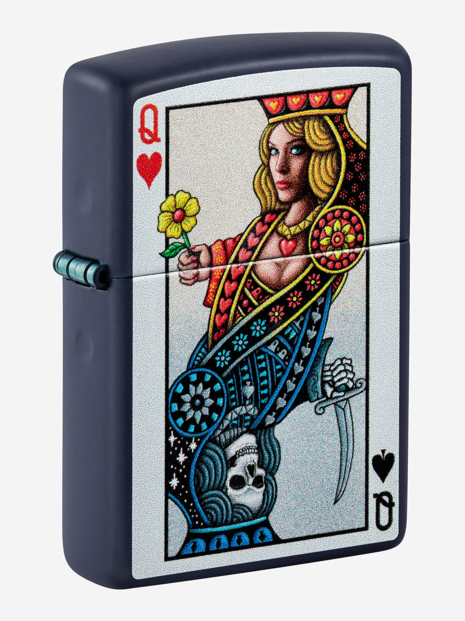 

Зажигалка бензиновая ZIPPO 48723 Queen, Синий