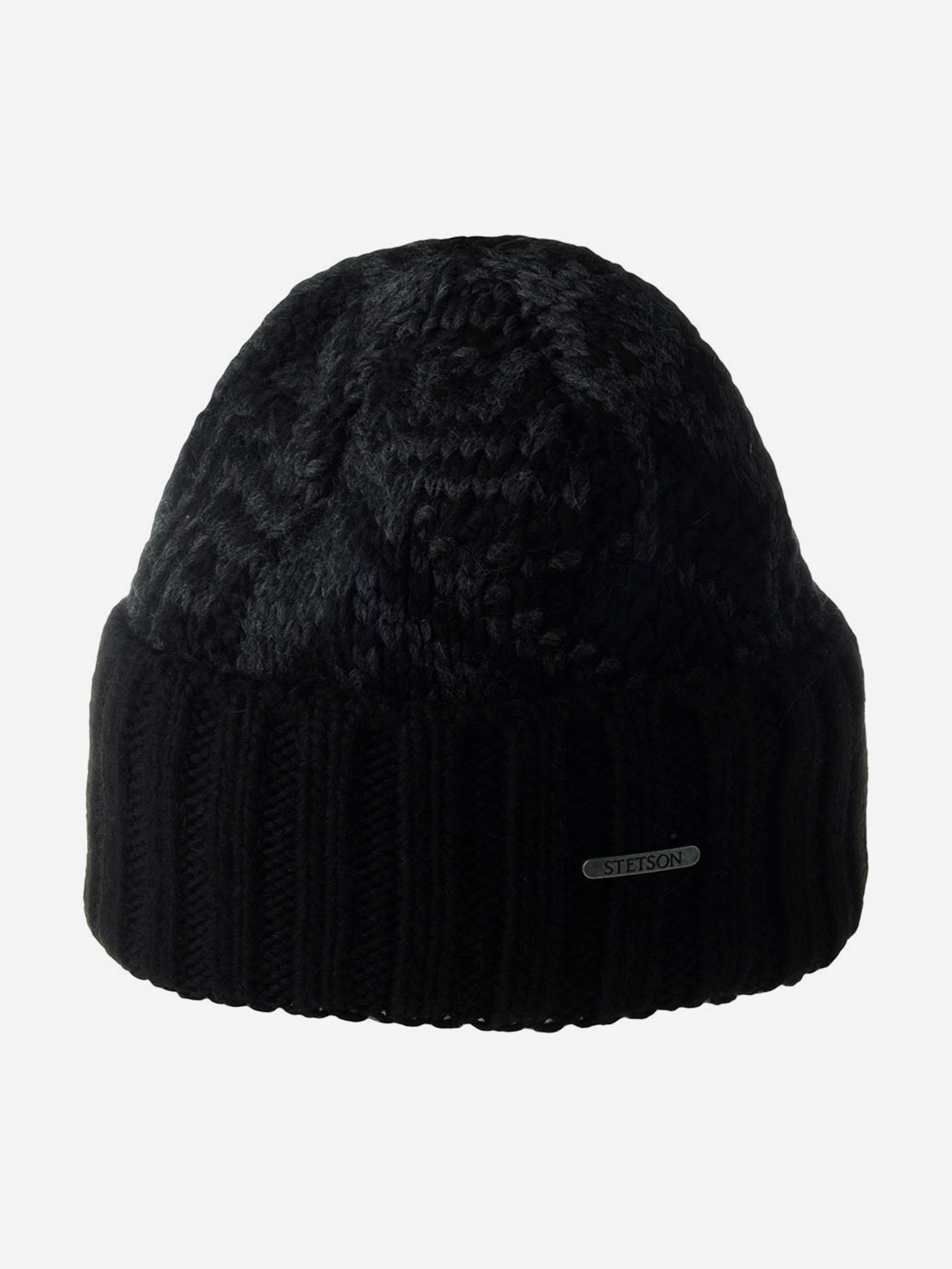 Шапка с отворотом STETSON 8599133 BEANIE ACRYL (черный), Черный 02-802XDOXS9Z-09, размер Без размера - фото 3