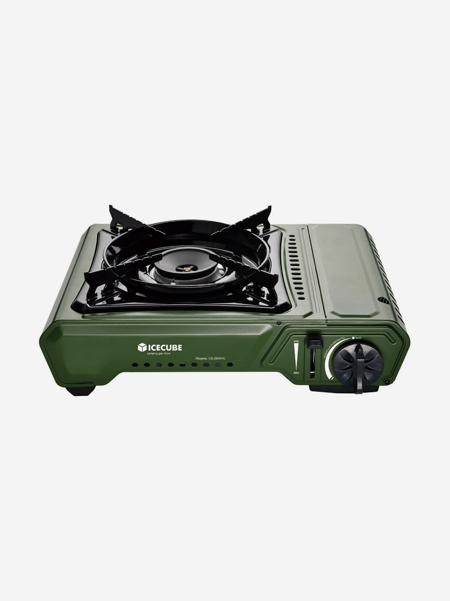 

Газовая плита Ice Cube GS-2900HC, 4,5 кВт, 260 г/ч, Зеленый