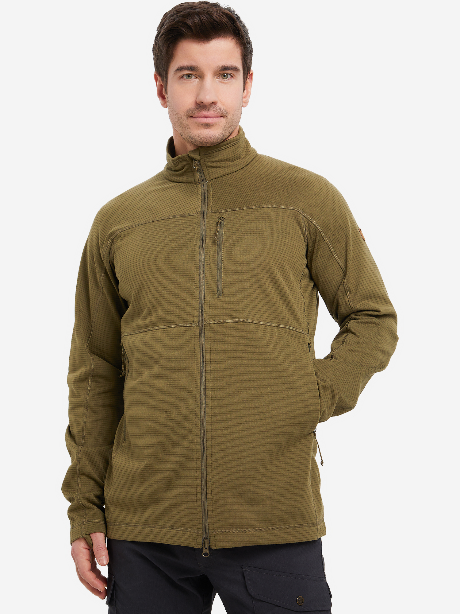 Джемпер флисовый мужской Fjallraven Abisko Lite, Зеленый F86971FJR-620, размер RUS 52 | EUR L - фото 1