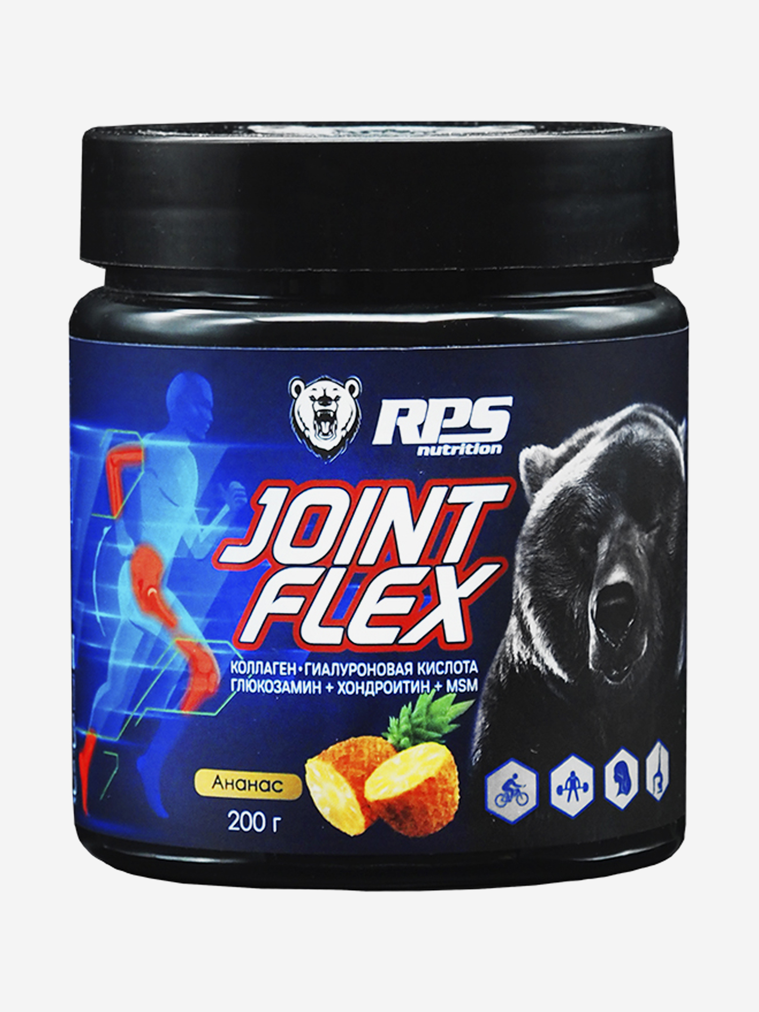 Энергия и восстановление  Спортмастер Препарат для связок и суставов Joint Flex RPS Nutrition 200 гр Ананас, Мультицвет