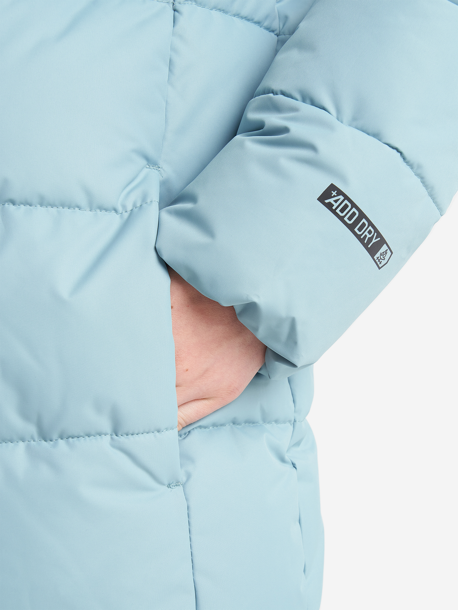 фото Пальто утепленное для девочек outventure, голубой