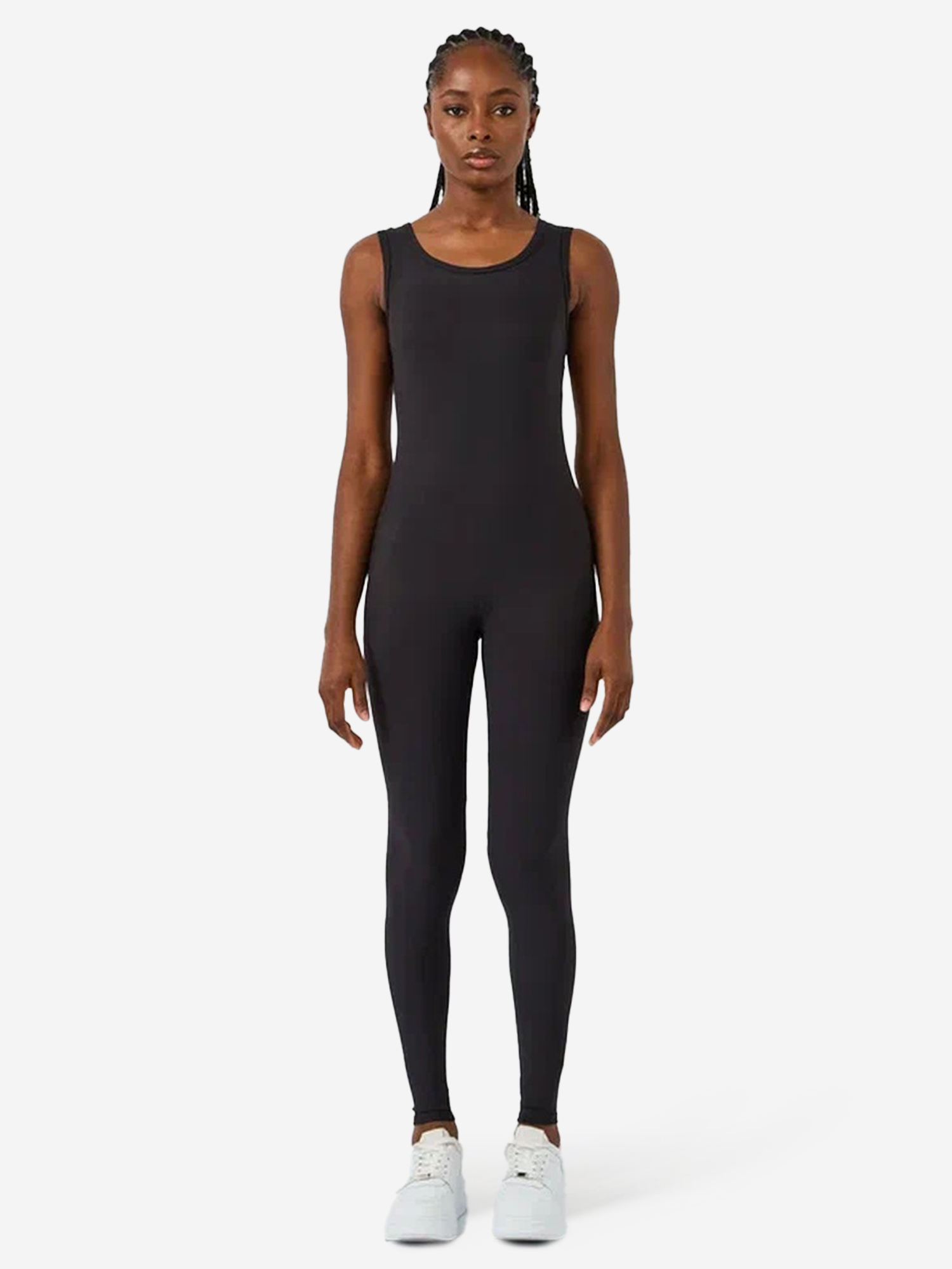 Изображение товара Комбинезон женский Skin of Angel без рукавов в черном цвете для фитнеса и йоги