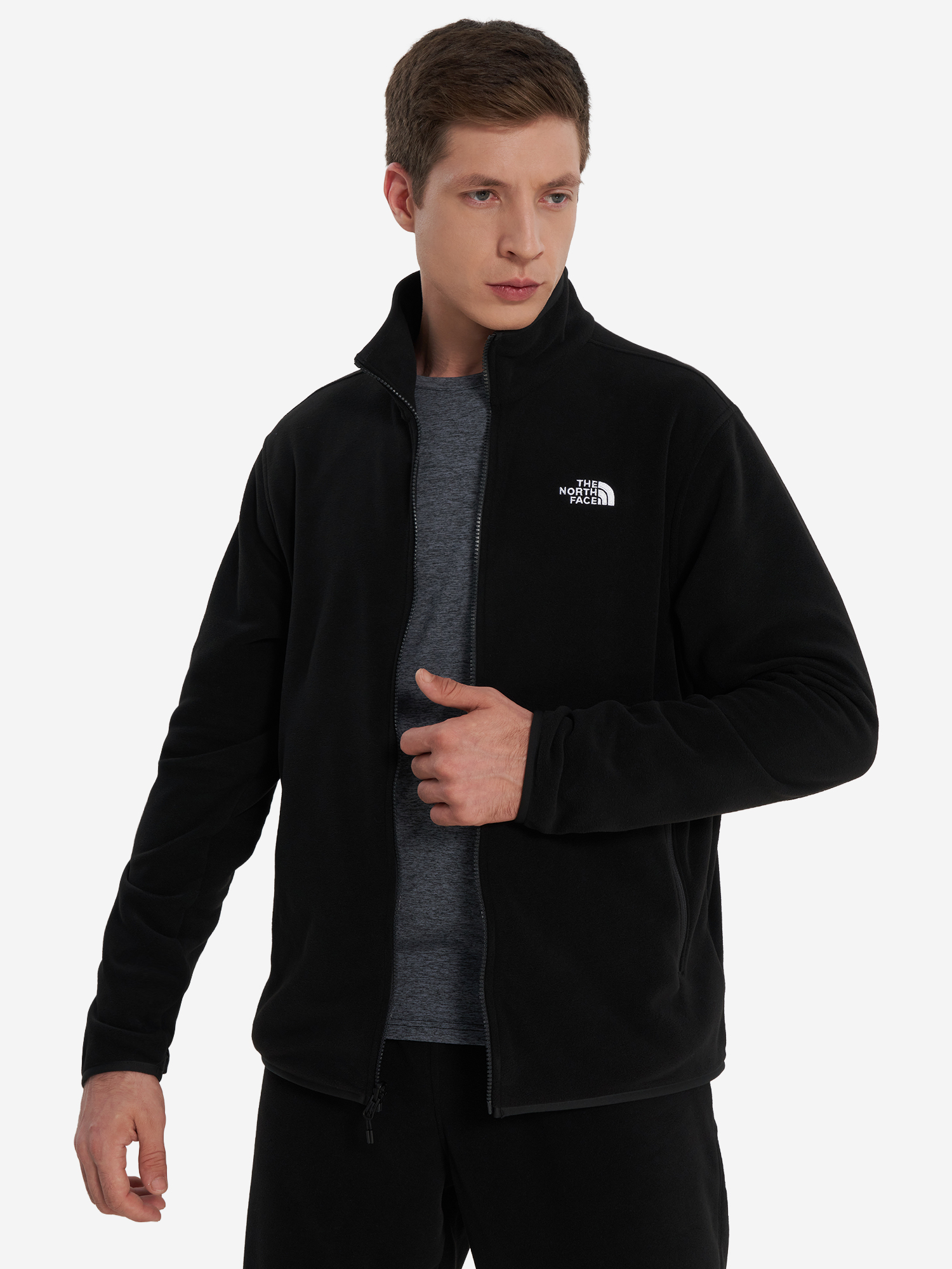 Толстовка The North Face Glacier, черный, арт. nf0a8d0rjk31t1k-.