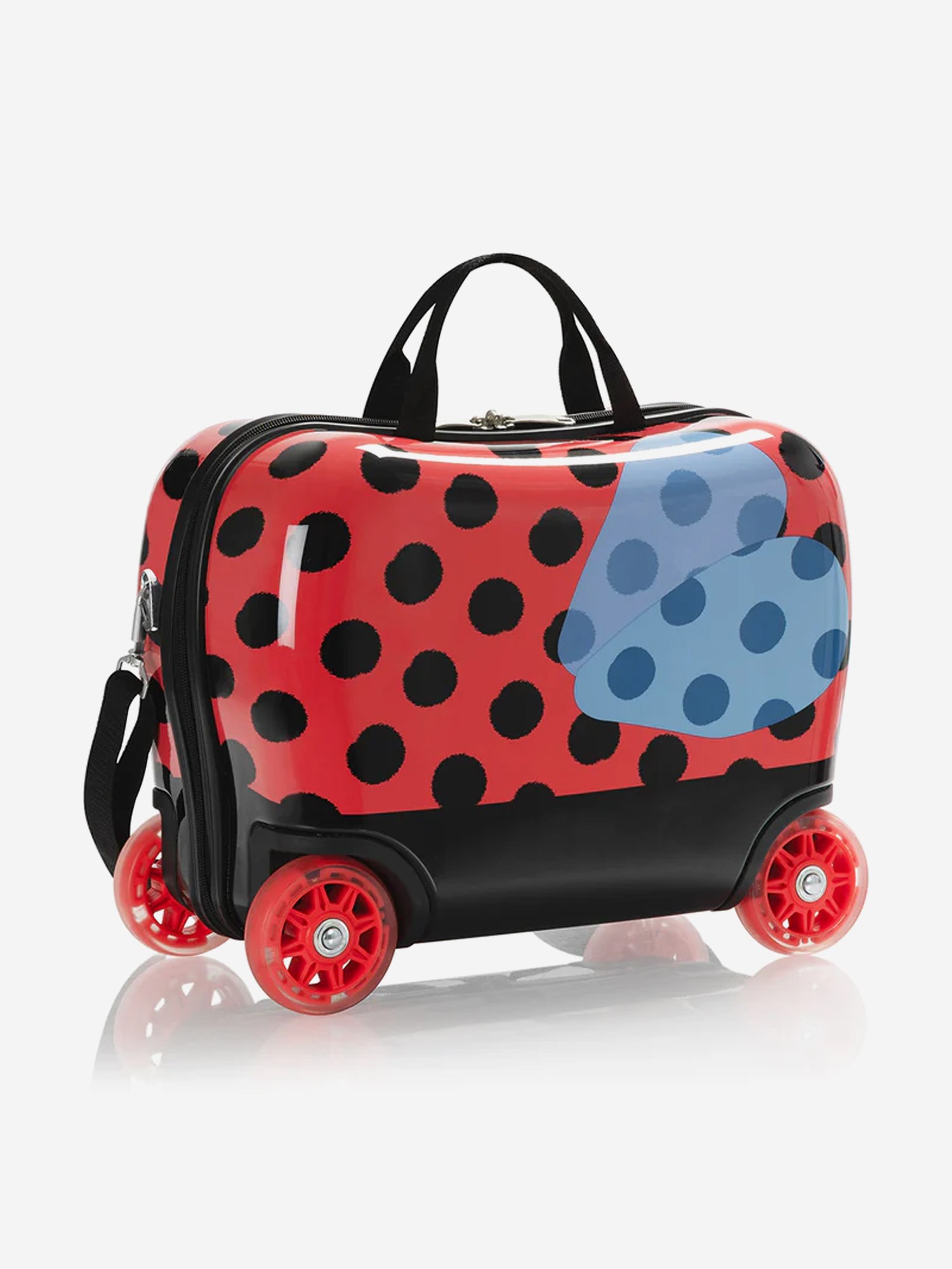 Изображение товара Чемодан Heys Kids Ride-On Lady Bug легкий и яркий для детей