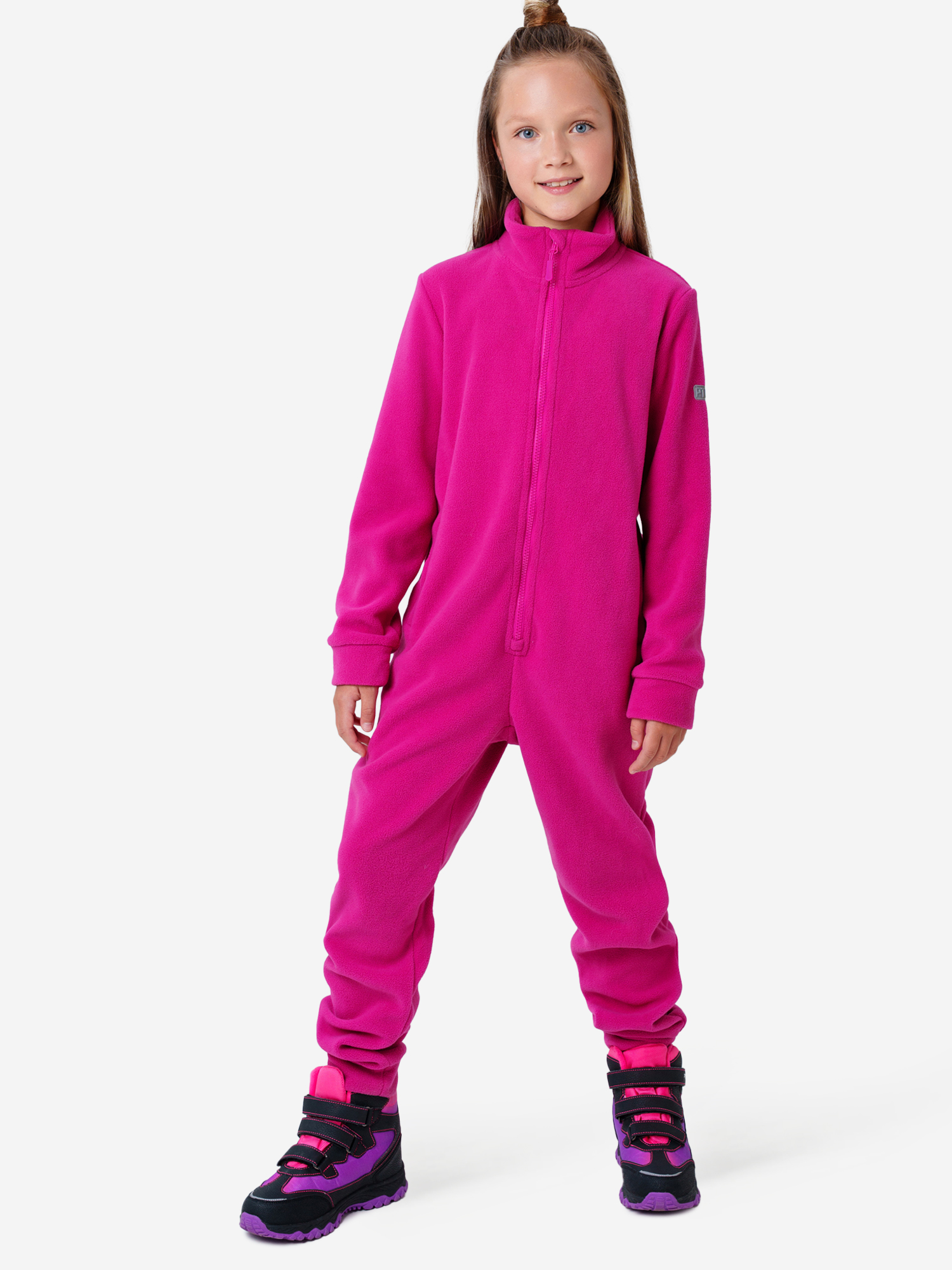 Изображение товара Комбинезон флисовый для девочек PlayToday зимний утепленный