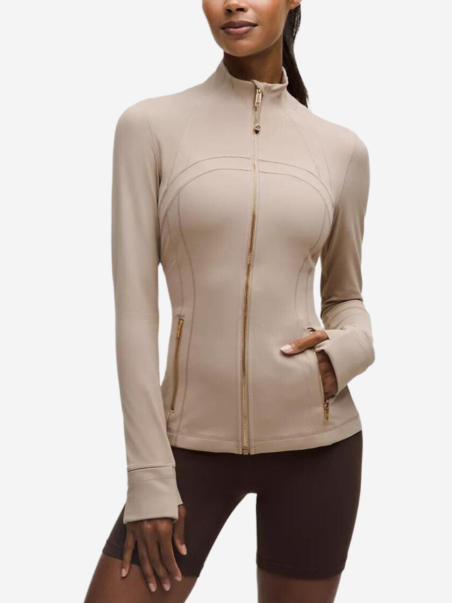 Изображение товара Кофта Lululemon Define Yoga Coat, Коричневый