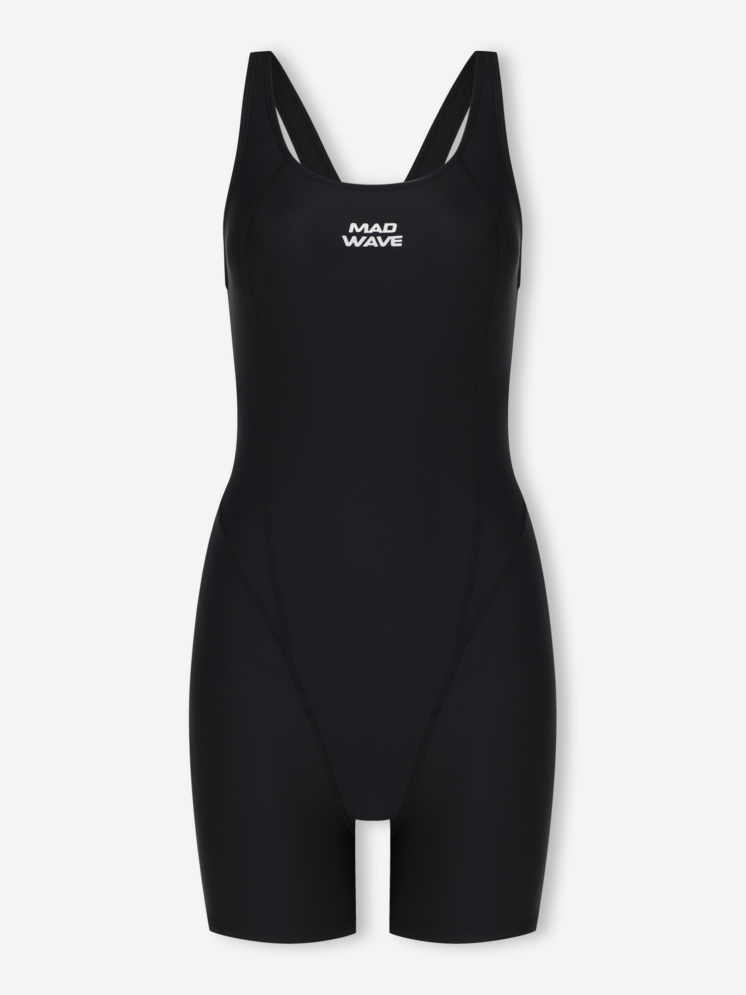 Купальник слитный Mad Wave Glide HiClo, черный, арт. M153501M41-01W