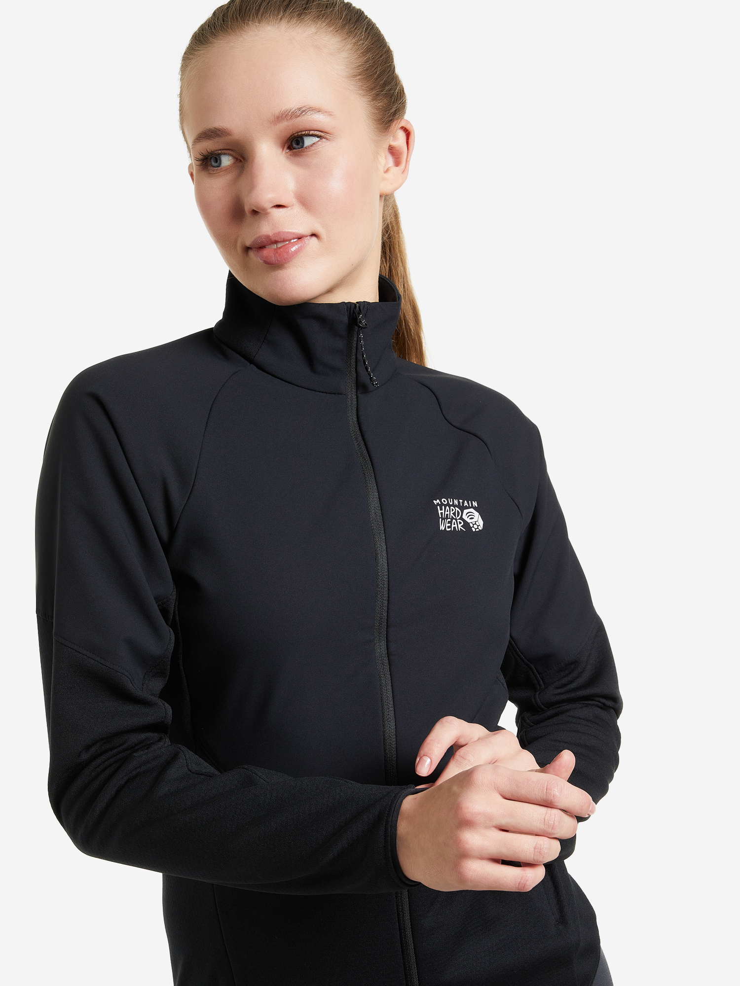 

Джемпер флисовый женский Mountain Hardwear Stratus Range Full Zip, Черный