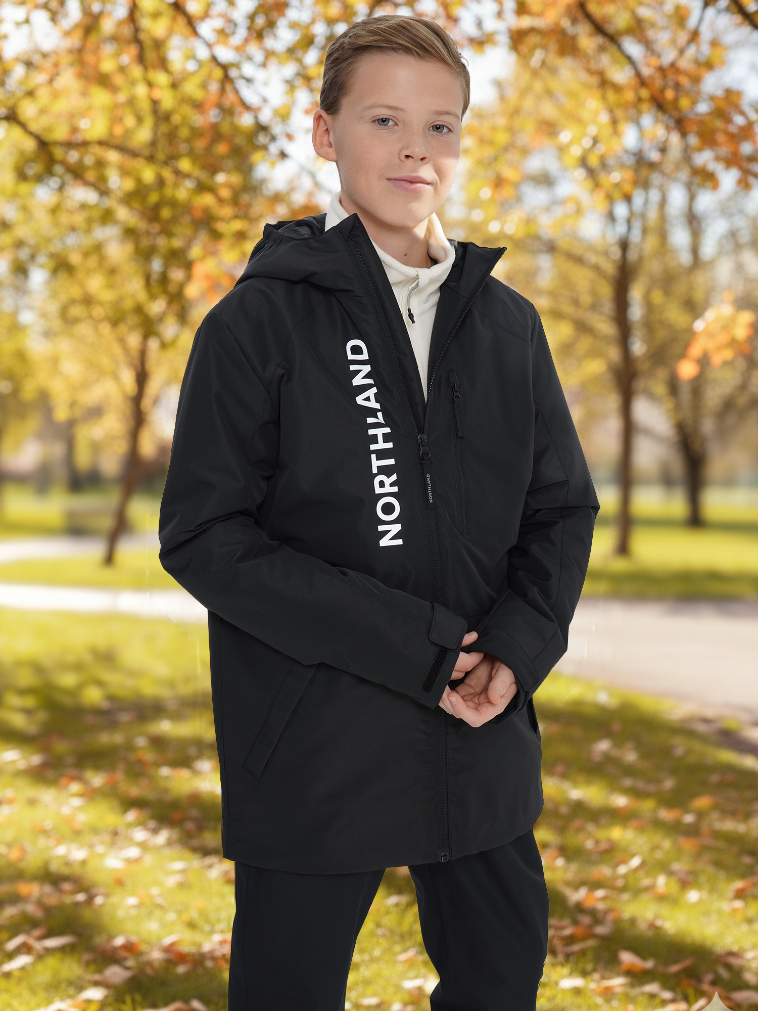 Изображение товара Легкая демисезонная куртка для мальчиков Northland водонепроницаемая Изображение товара Легкая демисезонная куртка для мальчиков Northland водонепроницаемая