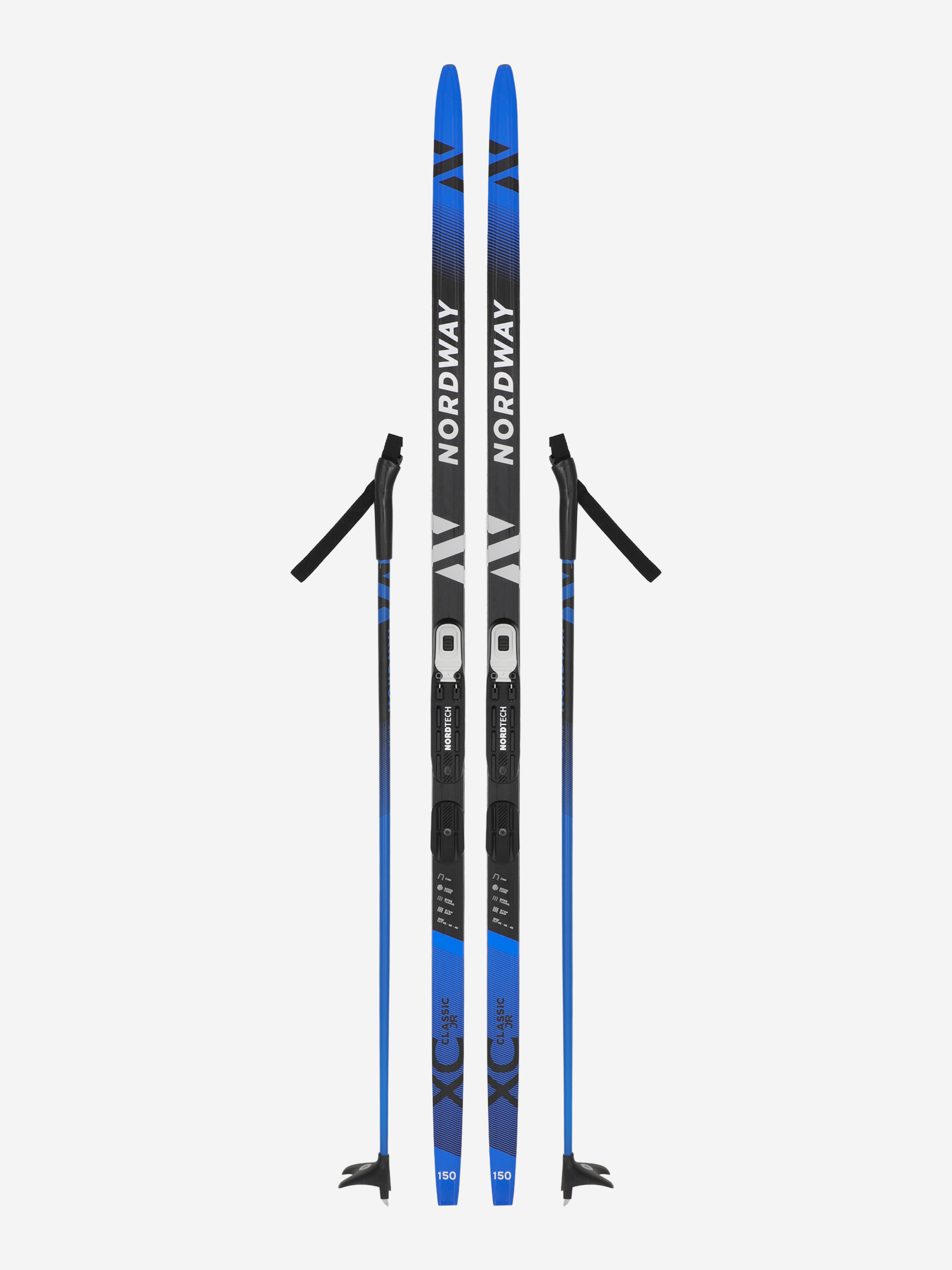 Комплект лыжный детский Nordway XC Classic NNN, Синий
