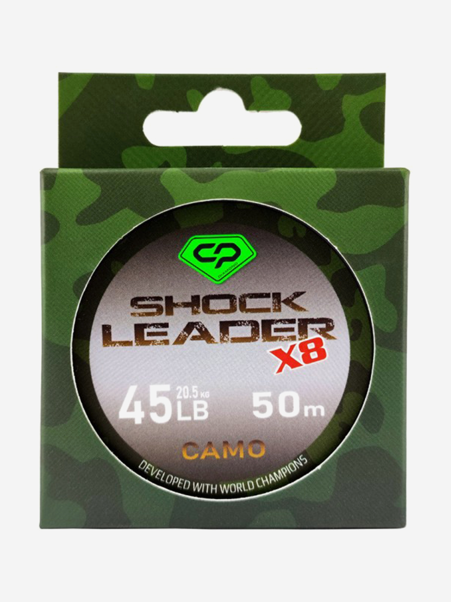 Изображение товара Карповый шок-лидер CARP PRO Diamond Camo 45lb 50м для рыбалки