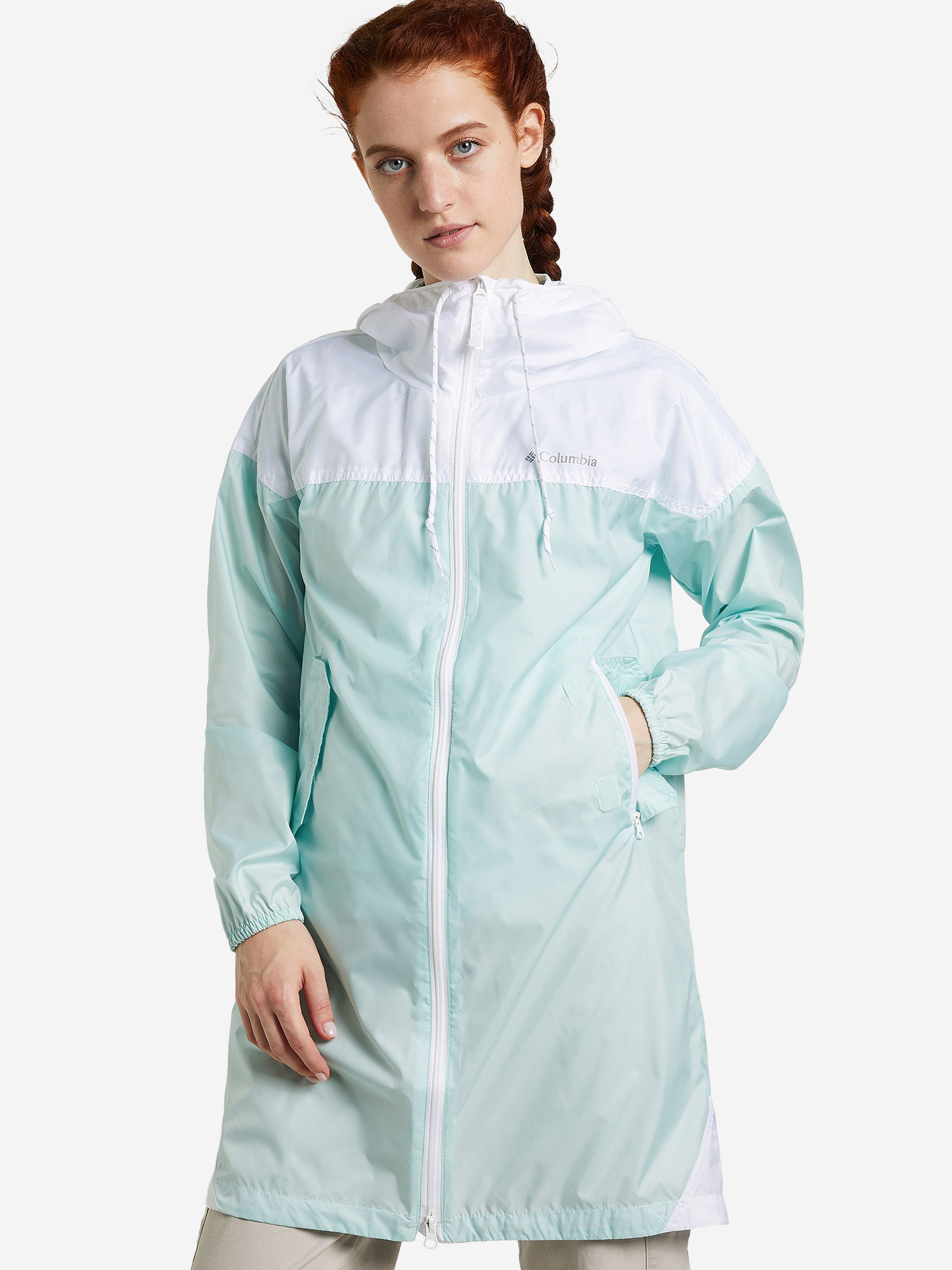 

Ветровка женская Columbia Flash Challenger Long Windbreaker, Голубой