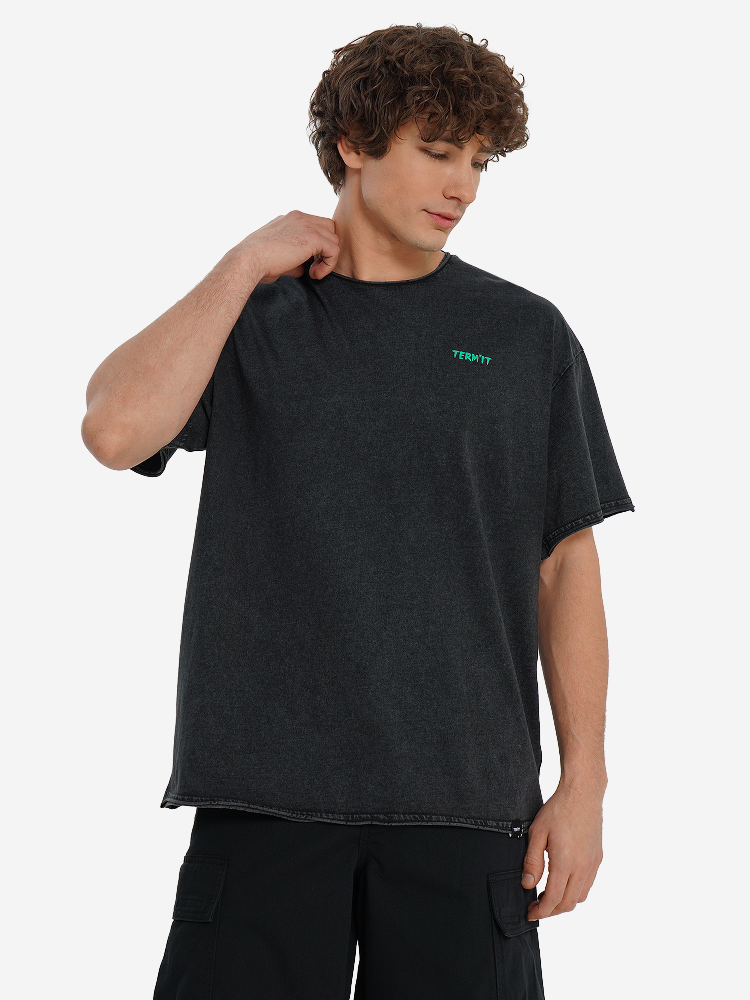 Изображение товара Мужская оверсайз футболка Termit с рисунком из натурального хлопка
