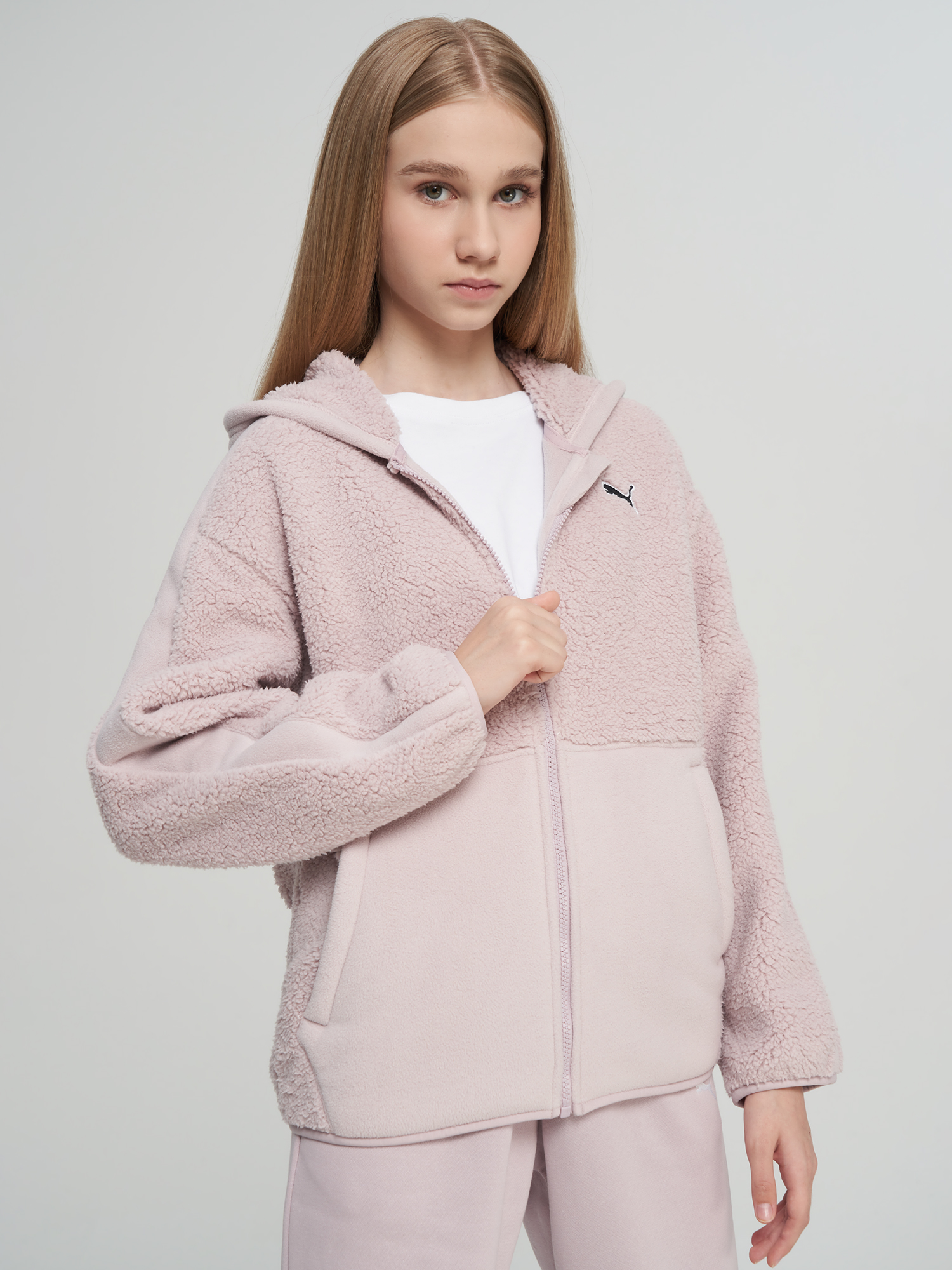 Куртка утепленная для девочек PUMA, Розовый