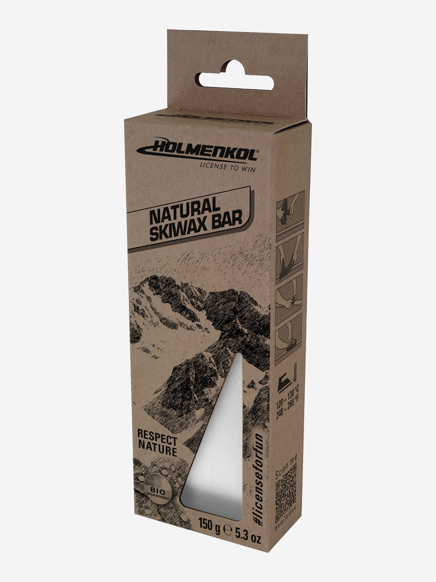 

Парафин Holmenkol Natural Skiwax Bar, Бежевый