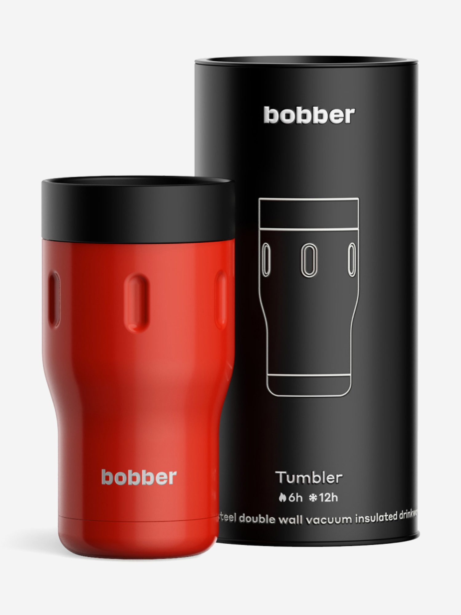

Термокружка вакуумная BOBBER Tumbler 350 мл, крышка 360, тепло до 6 часов, красный, Красный