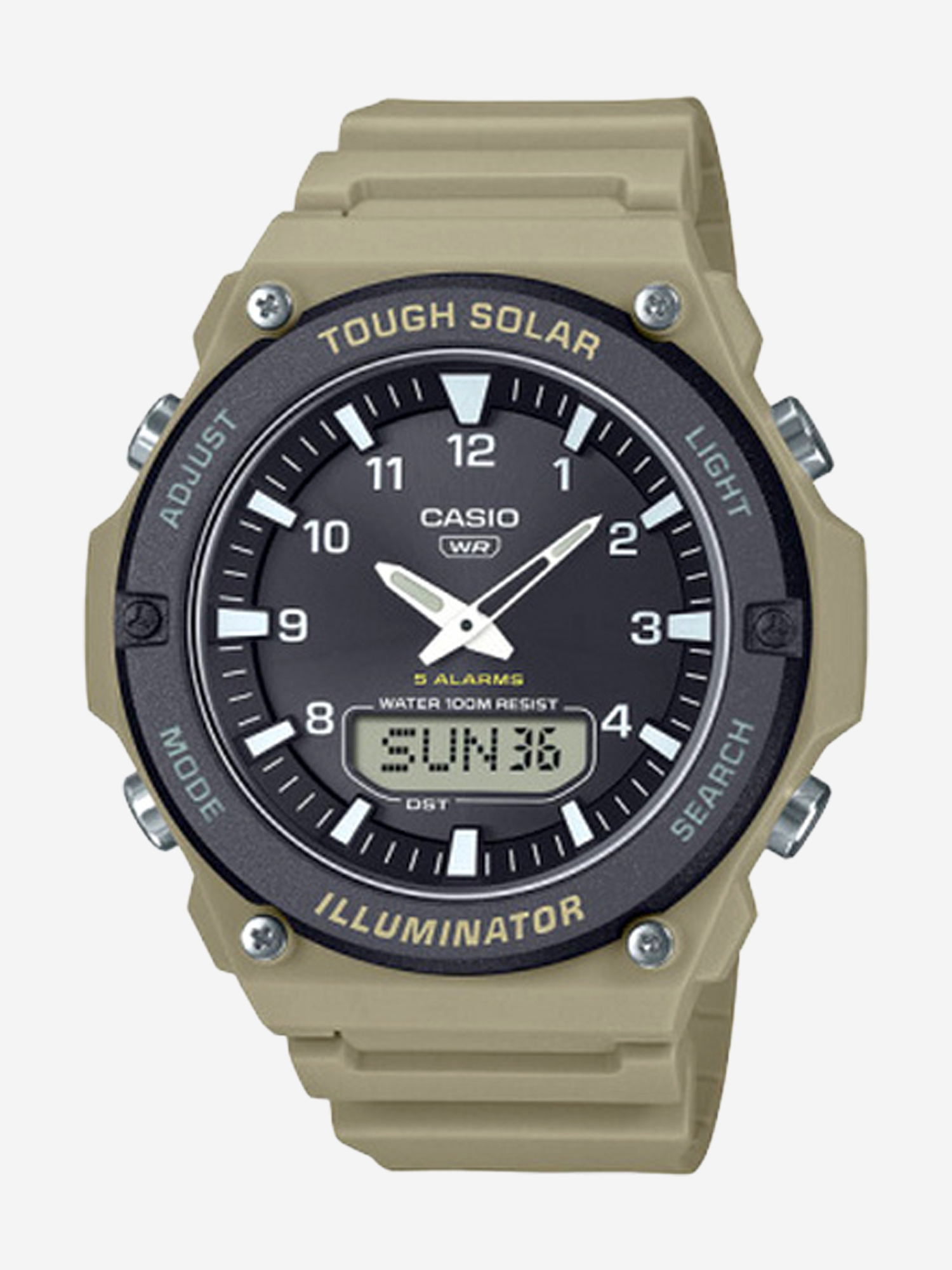 Изображение товара Наручные часы CASIO AQ-S820W-5A, Бежевый/черный