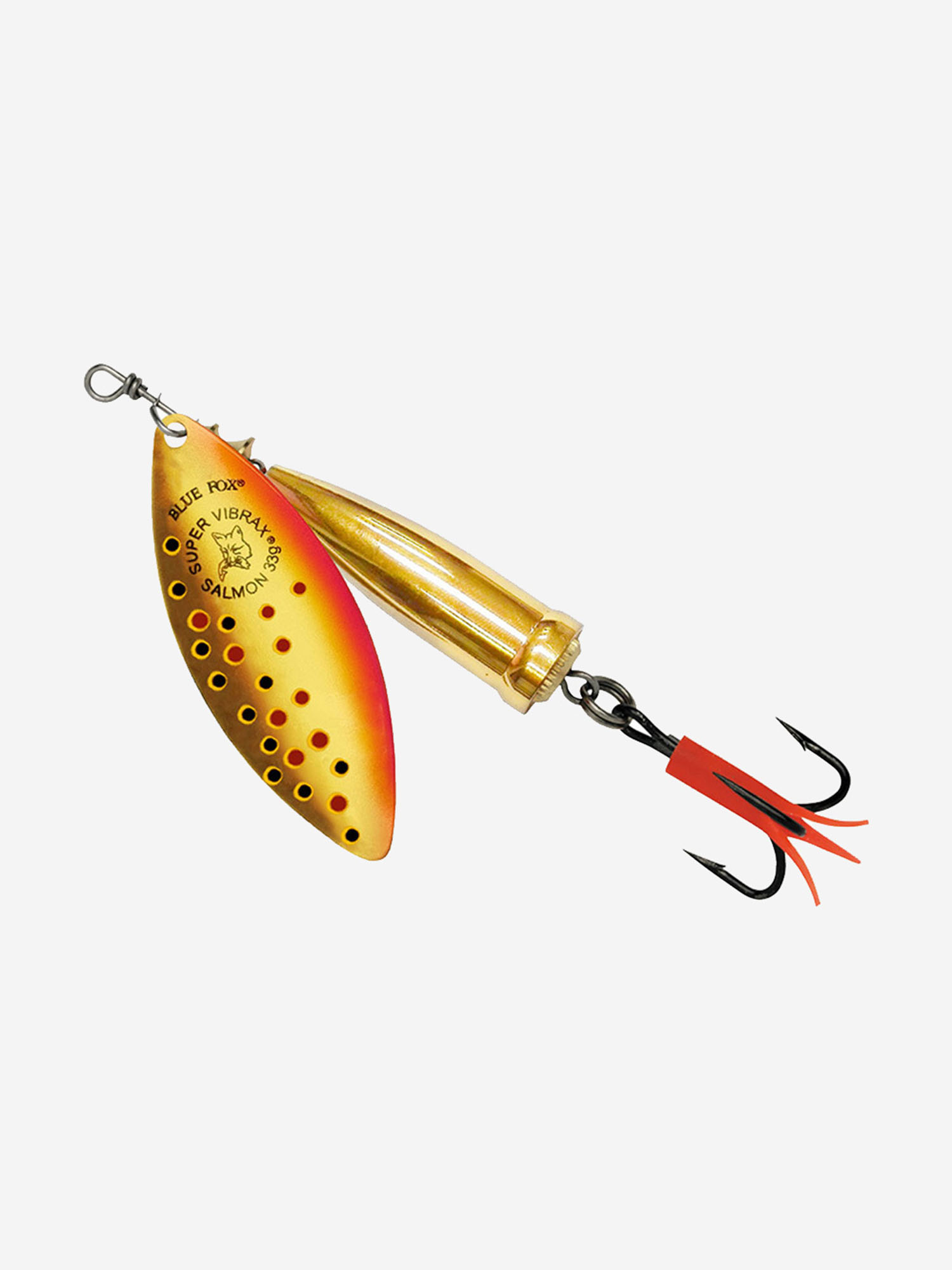 

Блесна для рыбалки вращающаяся BLUE FOX Salmon Super Vibrax 6 /TR, Золотой