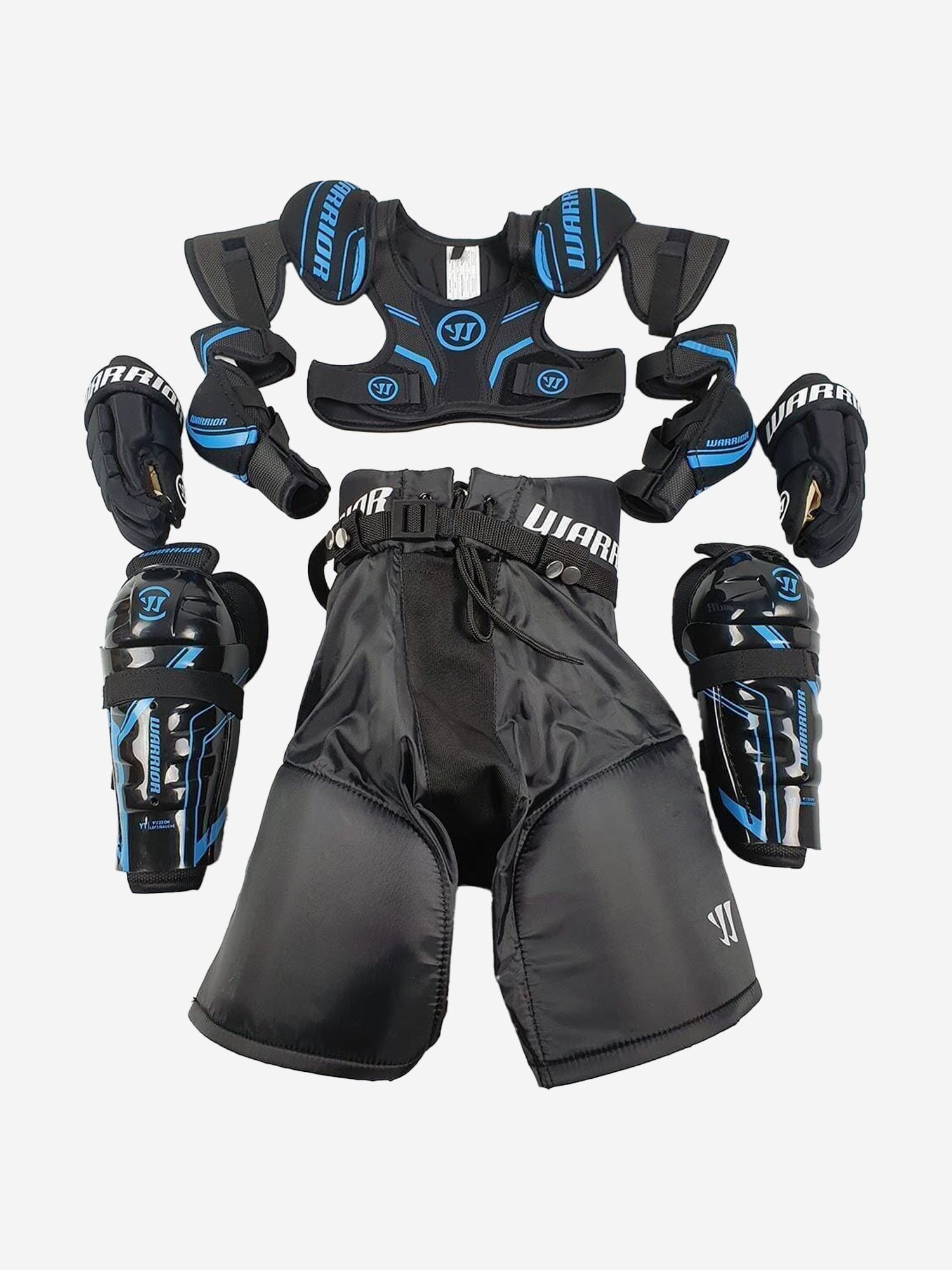 

Набор хоккейной защиты детский Warrior YTH Starter Kit, Черный