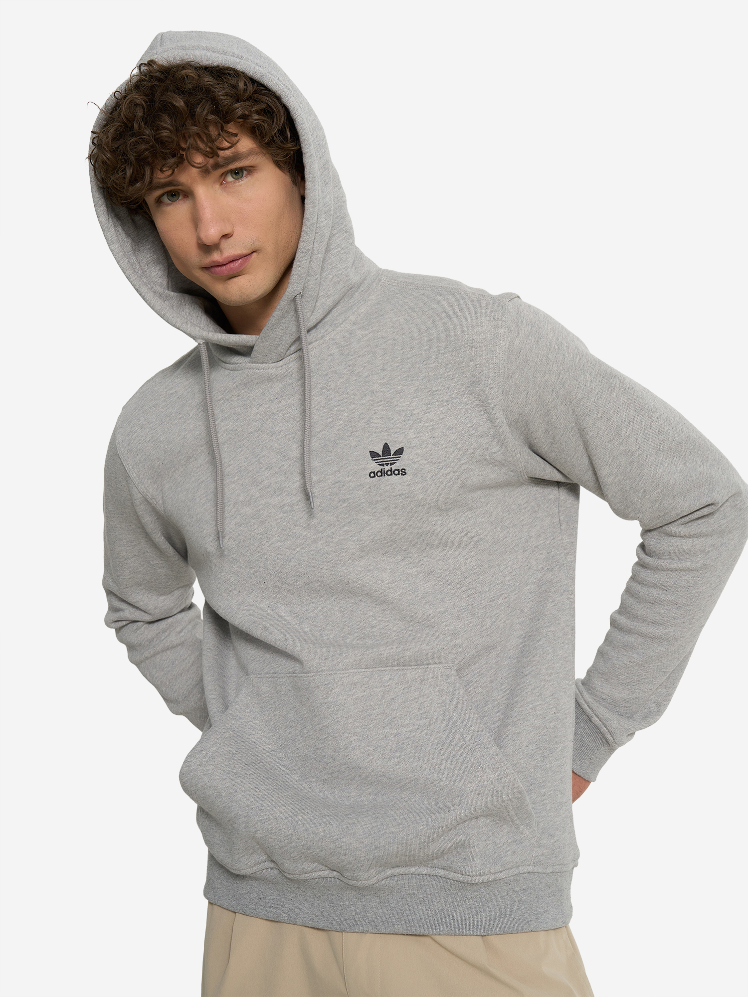 фото Худи мужское adidas ess, серый