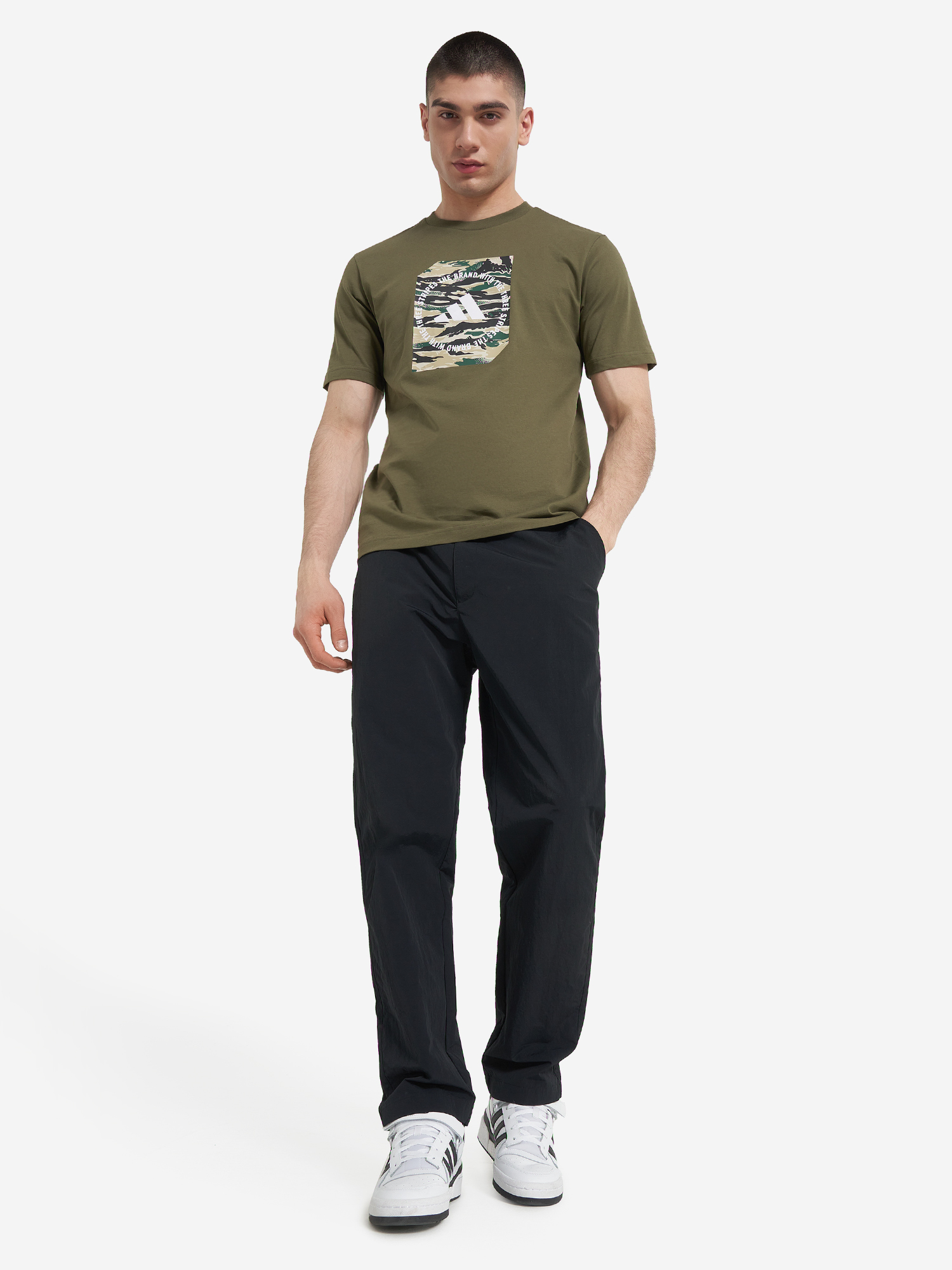 фото Футболка мужская adidas, зеленый
