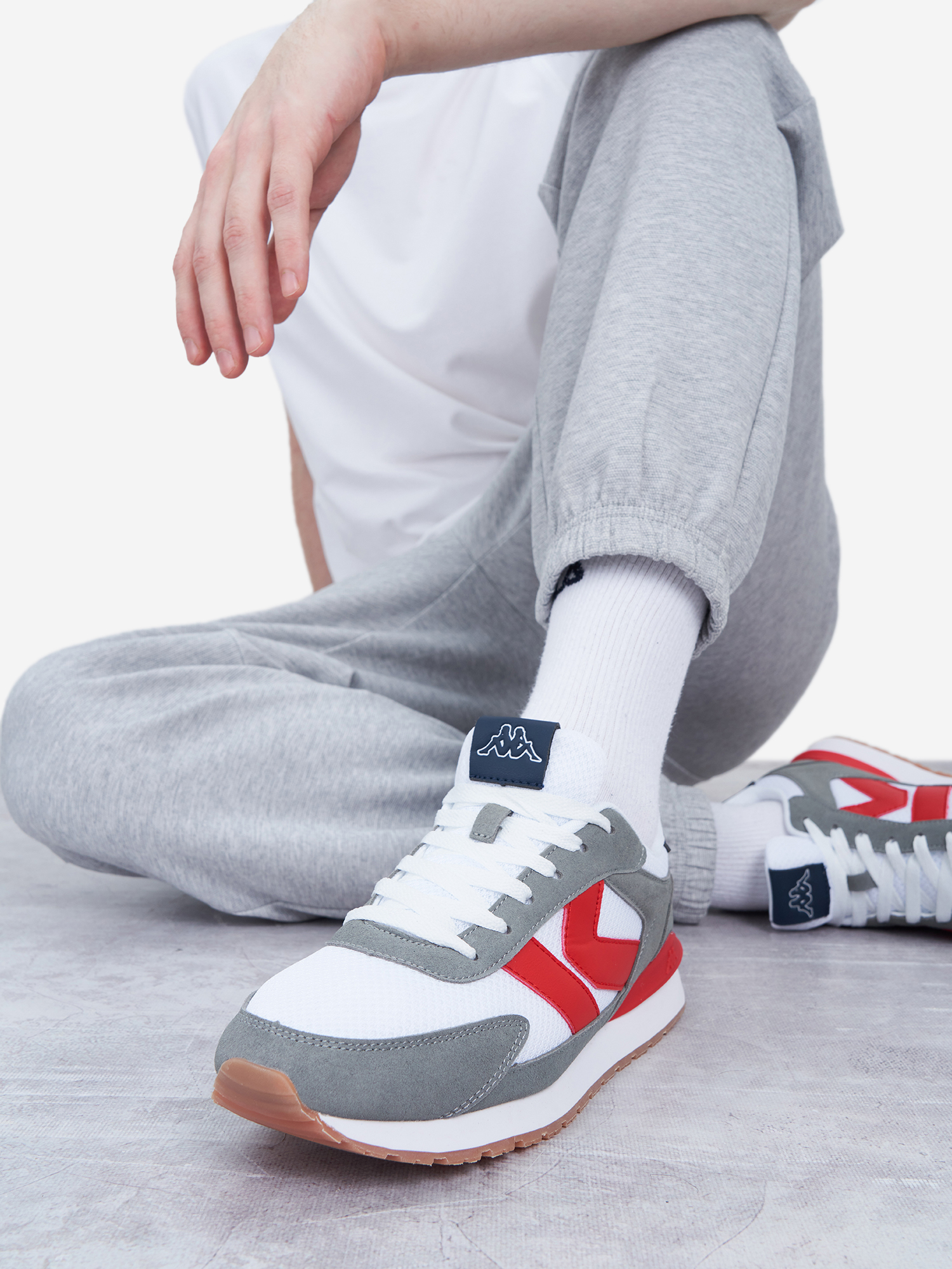 Изображение товара Мужские кроссовки Kappa Logo Martin Белый серый красный синий лето и всесезонные