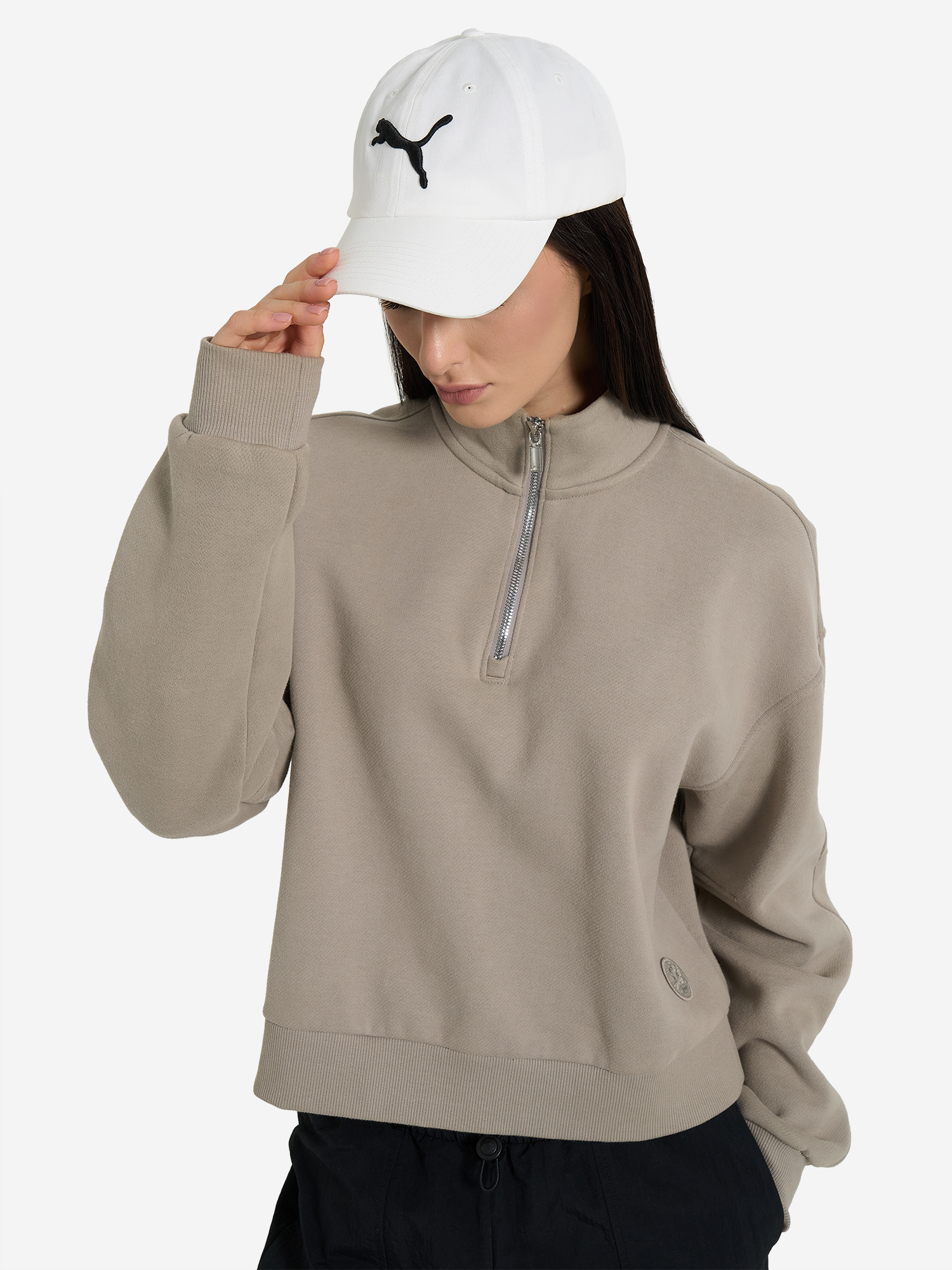фото Бейсболка puma ess cat, белый