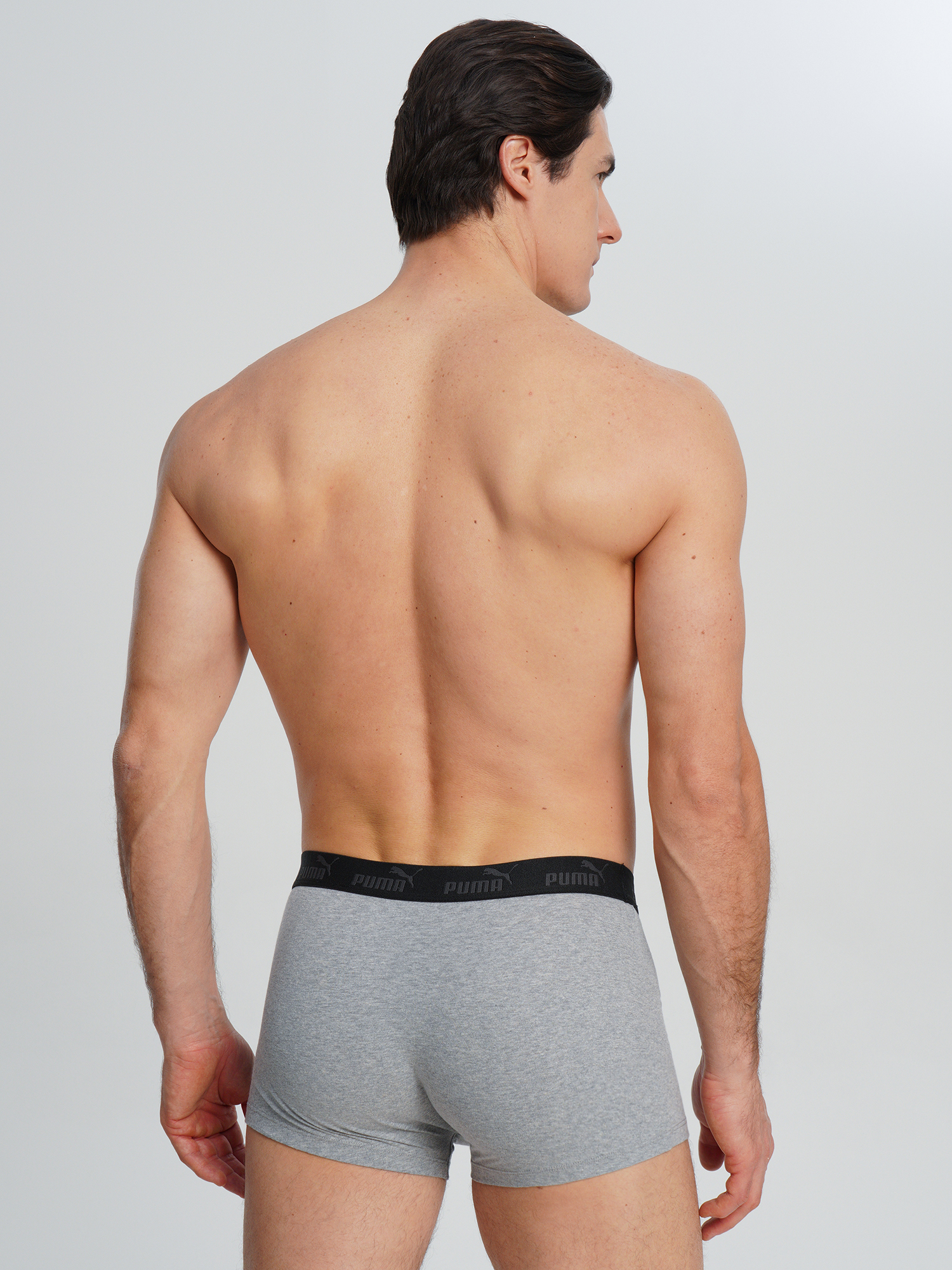 Трусы мужские PUMA Elements, 2 штуки, Серый 4