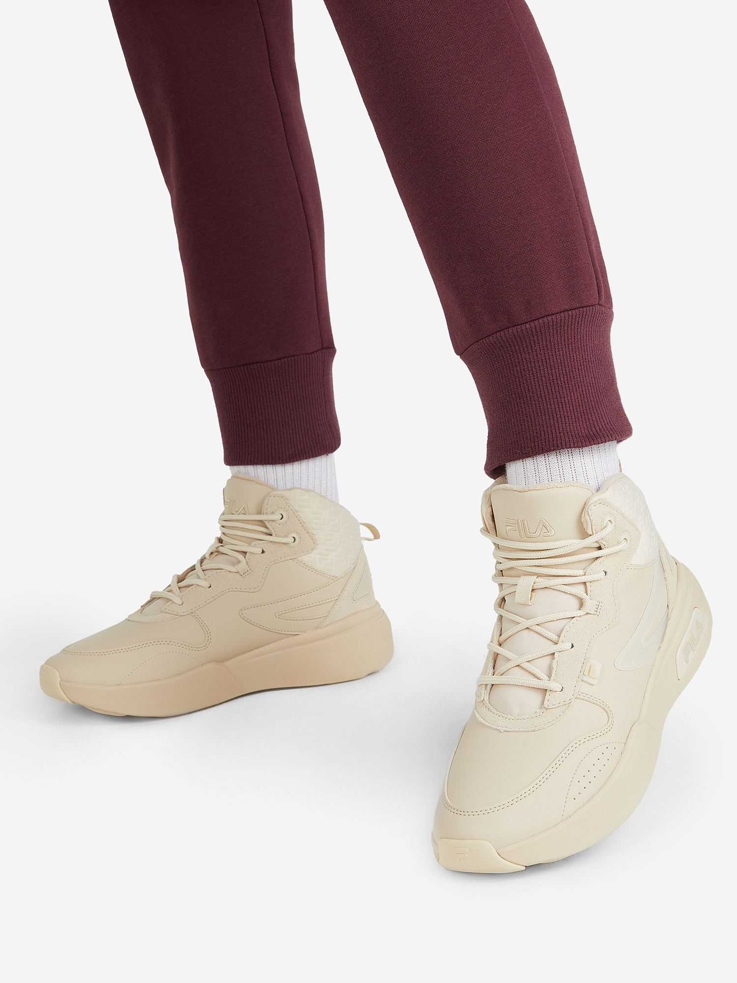 

Кроссовки утепленные женские FILA Cephea Mid, Бежевый
