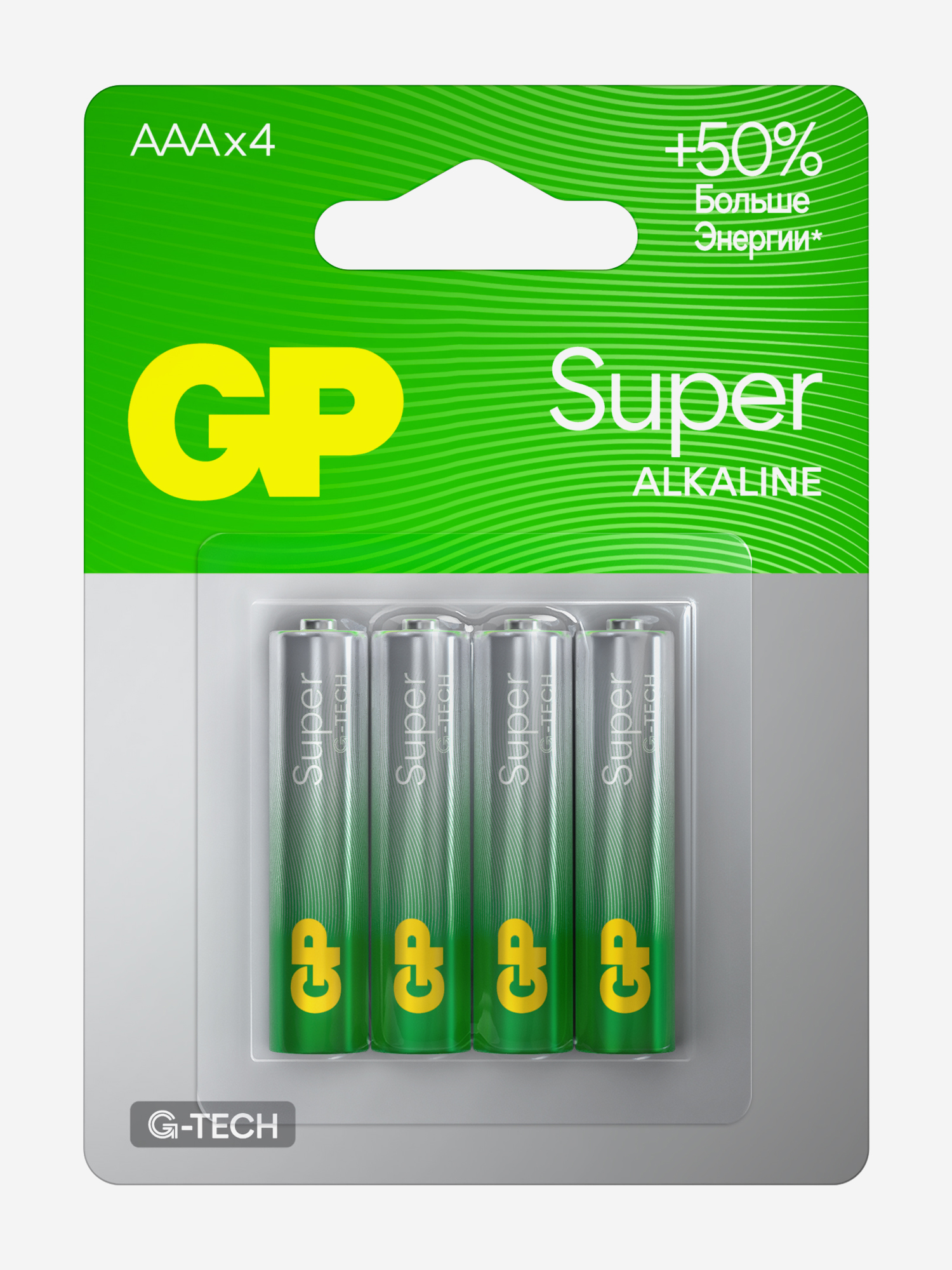 Изображение товара Батарейки мизинчиковые алкалиновые GP ААА Super Alkaline 4 шт