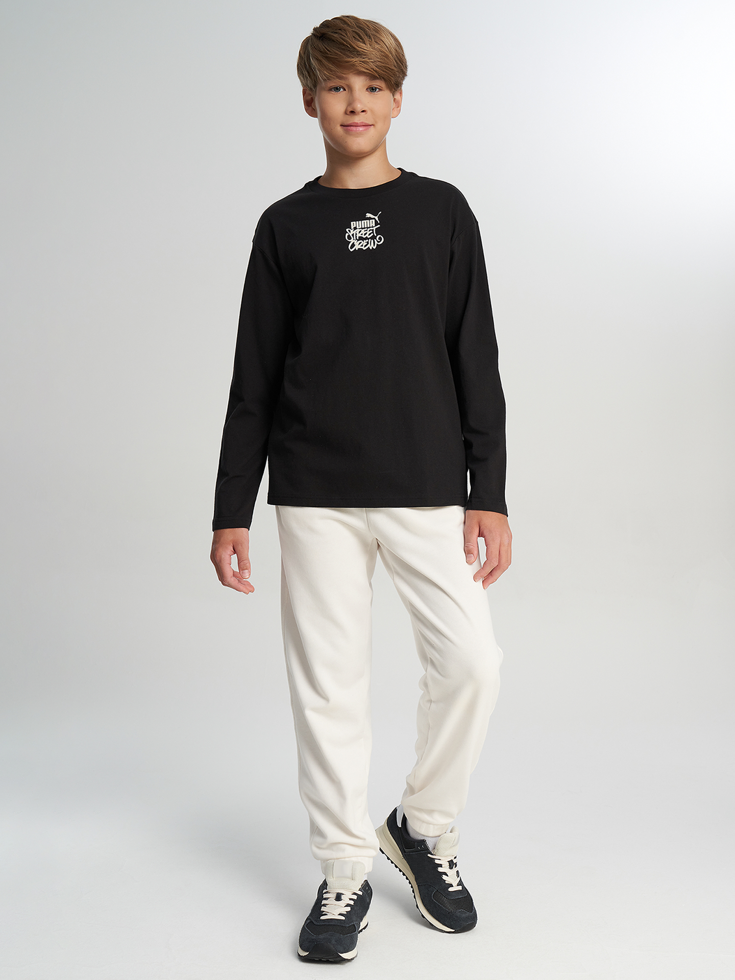 Лонгслив для мальчиков PUMA Mid90 S Sp, Черный 4