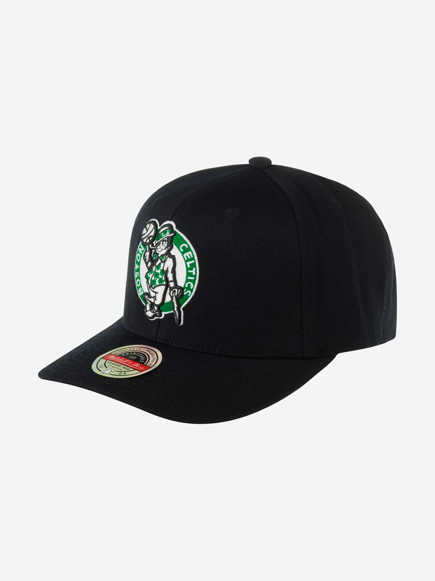 

Бейсболка с прямым козырьком MITCHELL NESS HHSSINTL1265-BCEBLCK Boston Celtics NBA (черный), Черный