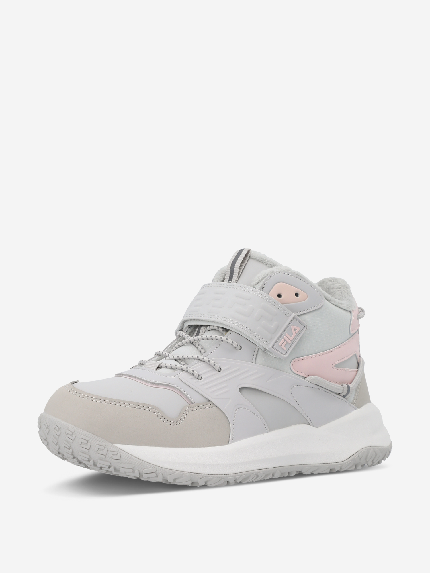 фото Кроссовки утепленные для девочек fila tornado mid, бежевый