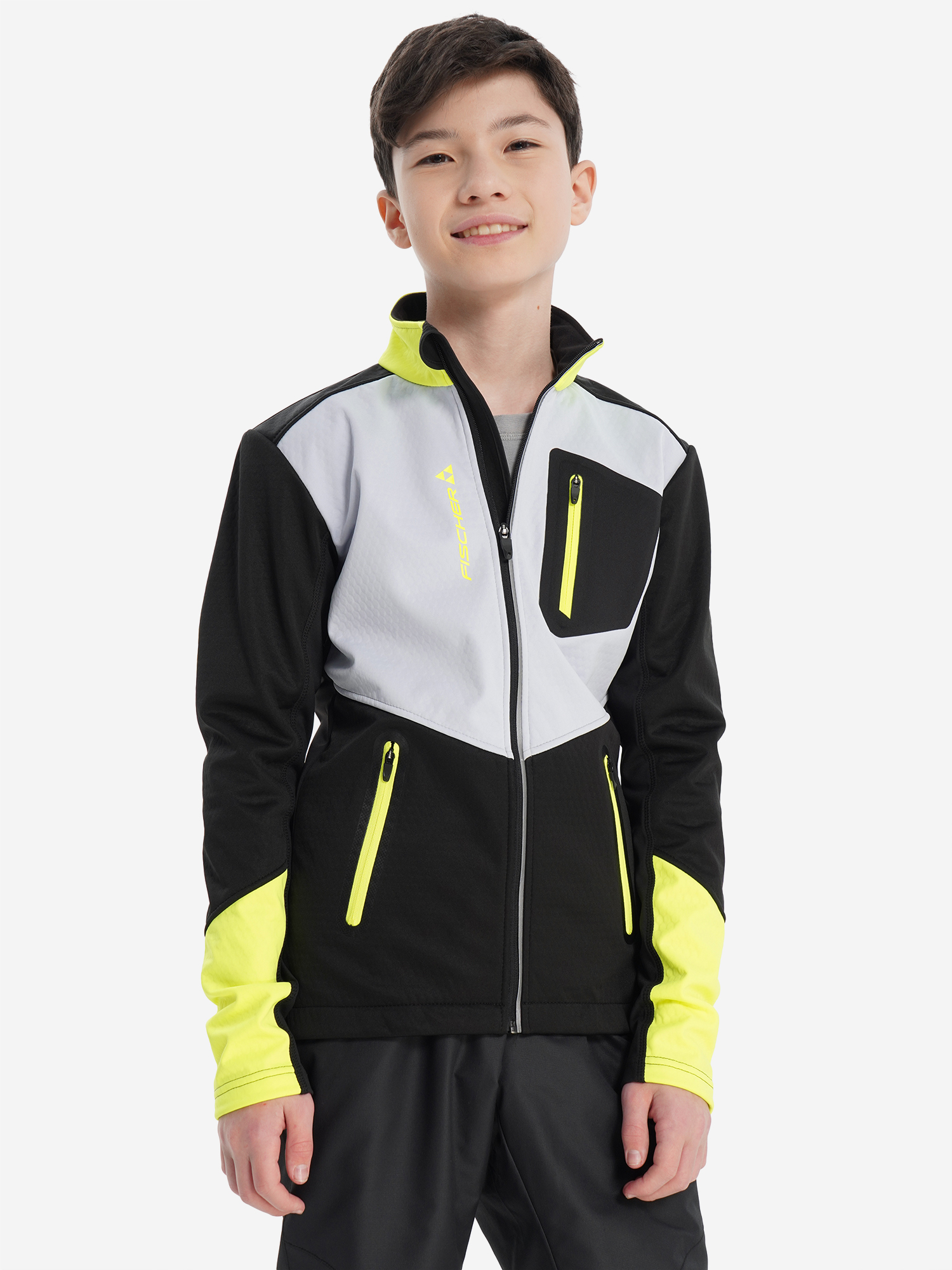 Куртка софтшелл Fischer для мальчиков, черный, арт. gr8132f06-109