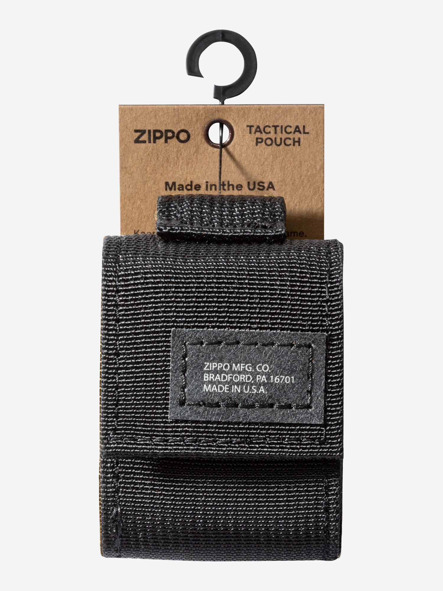 

Чехол для зажигалки с нейлоновым фиксатором на ремень ZIPPO, Черный