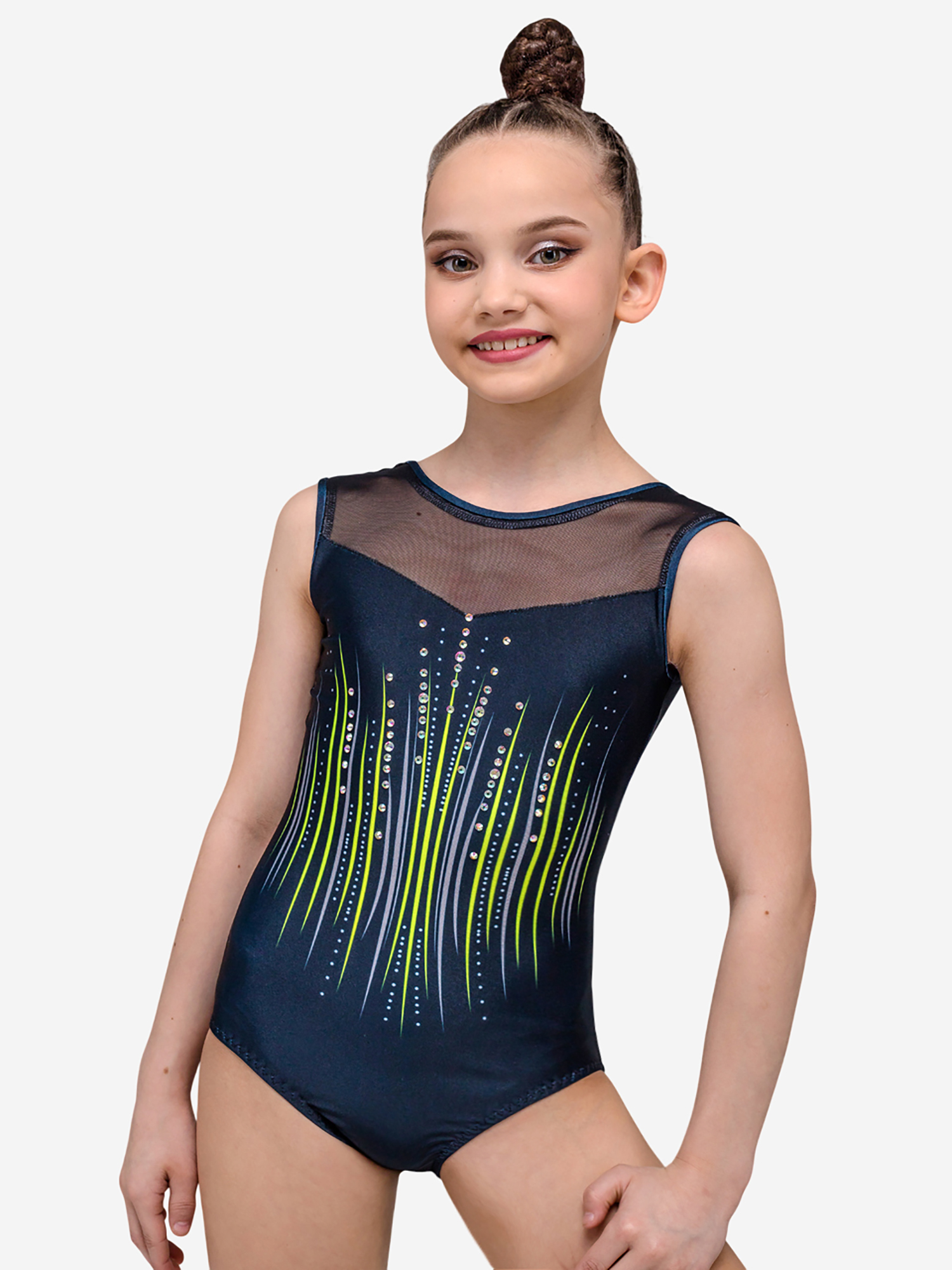 Изображение товара Купальник для гимнастики со стразами Танцующие всесезонный женский Россия