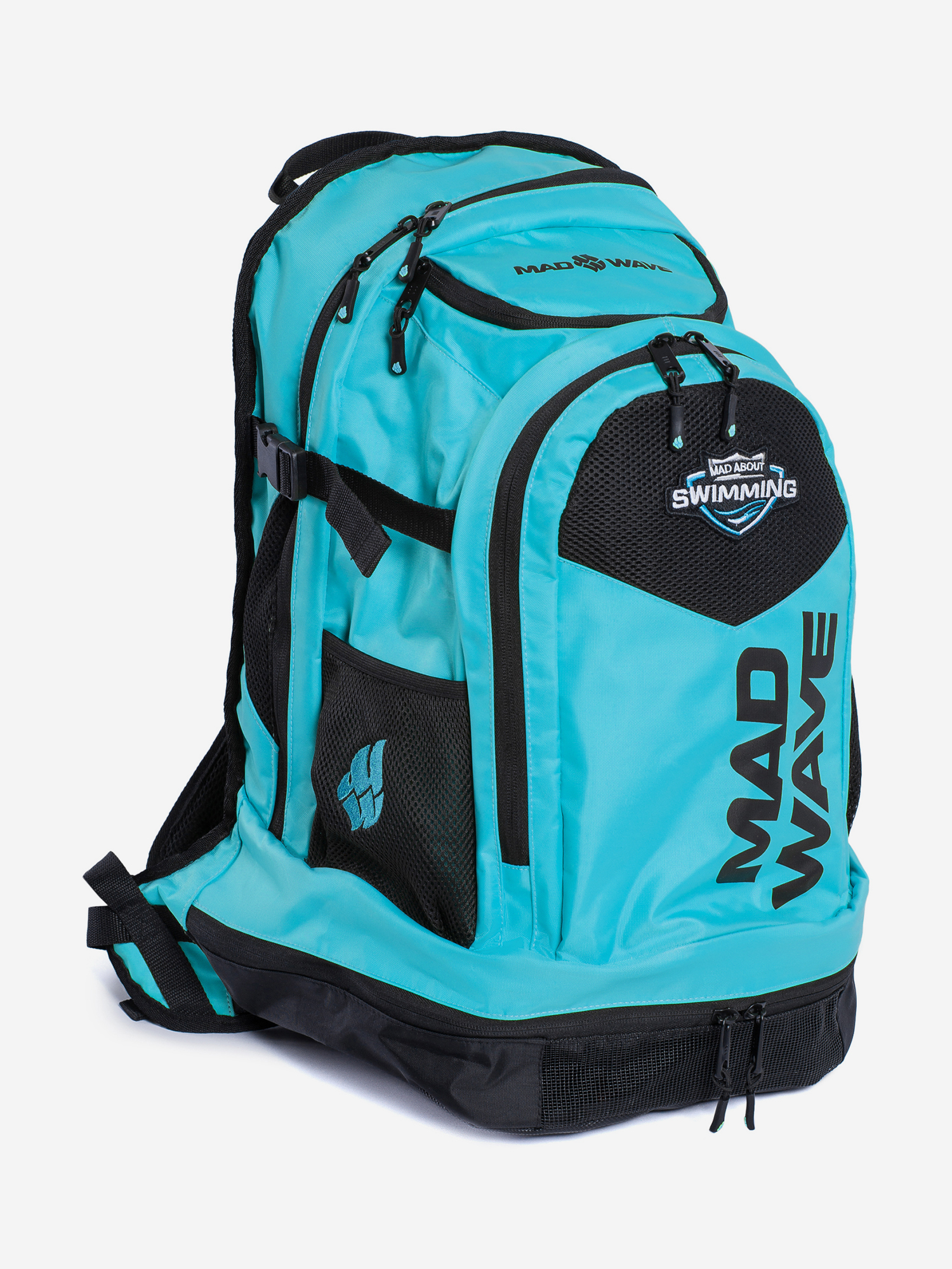 Изображение товара Рюкзак Mad Wave LANE для плавания и путешествий, бирюзовый, 54x32x24 см